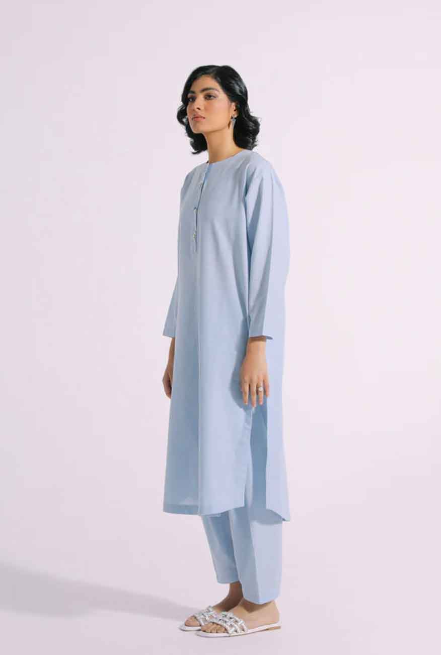 Ethnic PK Designer Powder Blue Solid Suit E0103 - Desi Posh