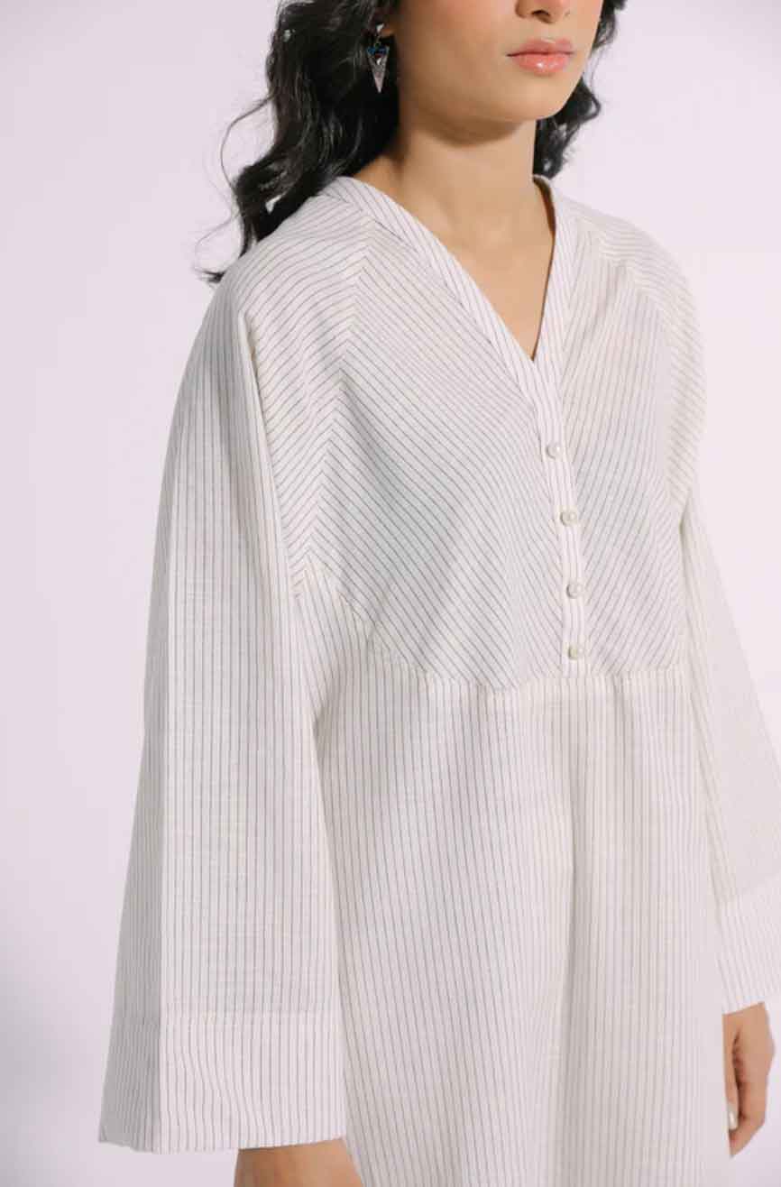 Ethnic PK Designer Off White Solid Suit E0109 - Desi Posh