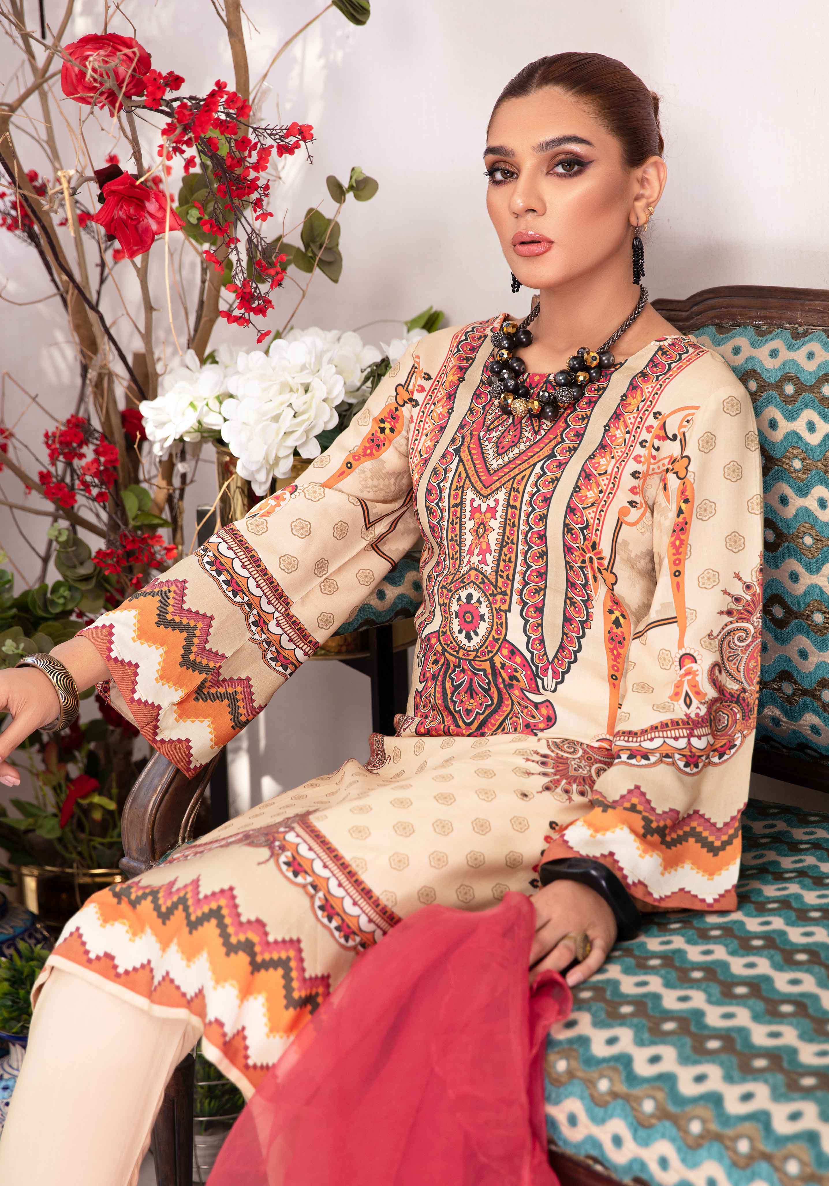 Garnet by Simrans Light Beige Linen Suit with Trousers - Desi Posh