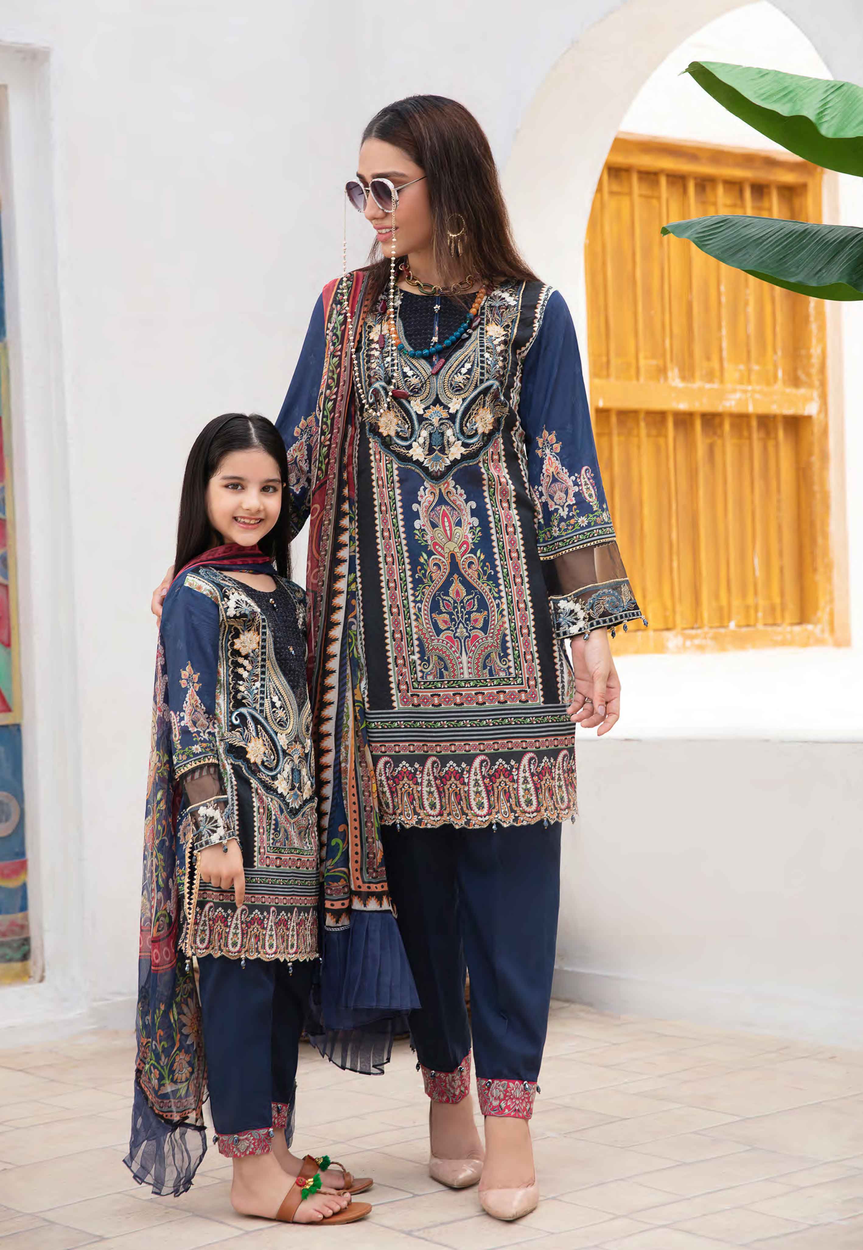 Haseen Mother and Daughter Girls Readymade Outfit MUD02K