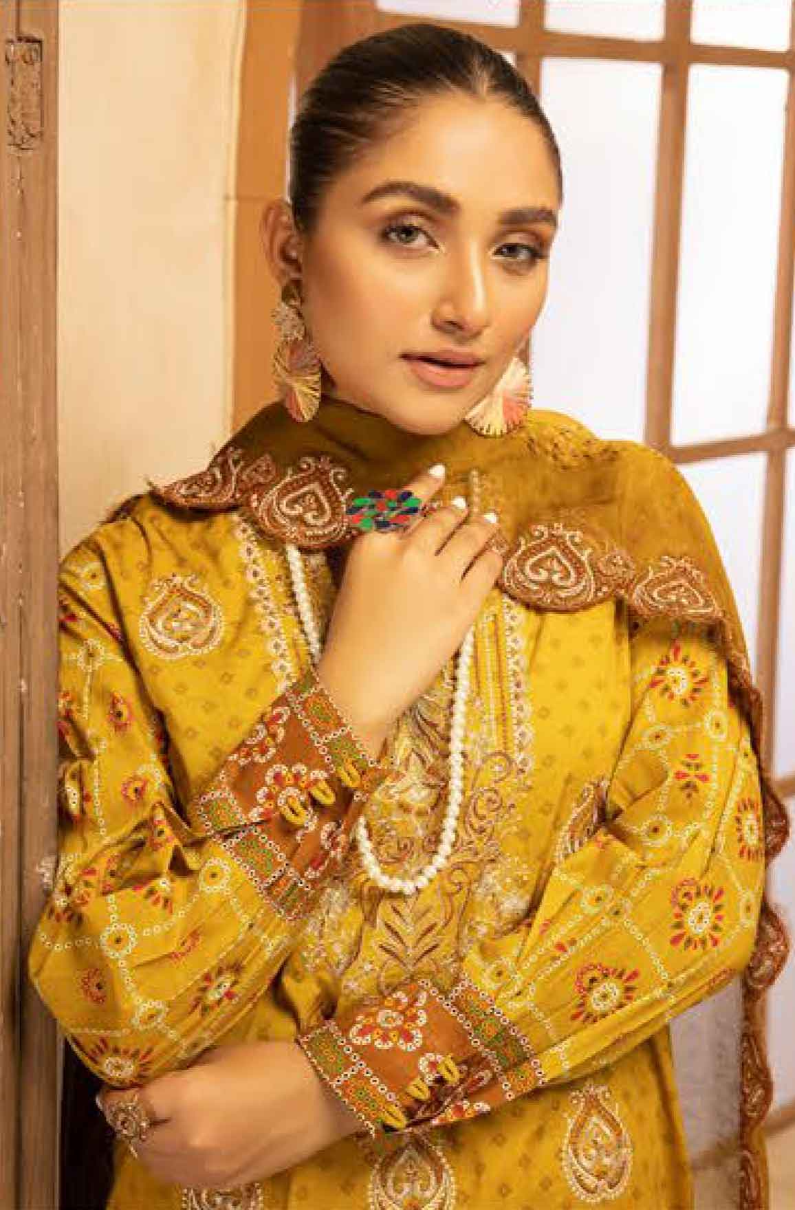 mustard lawn salwar kameez