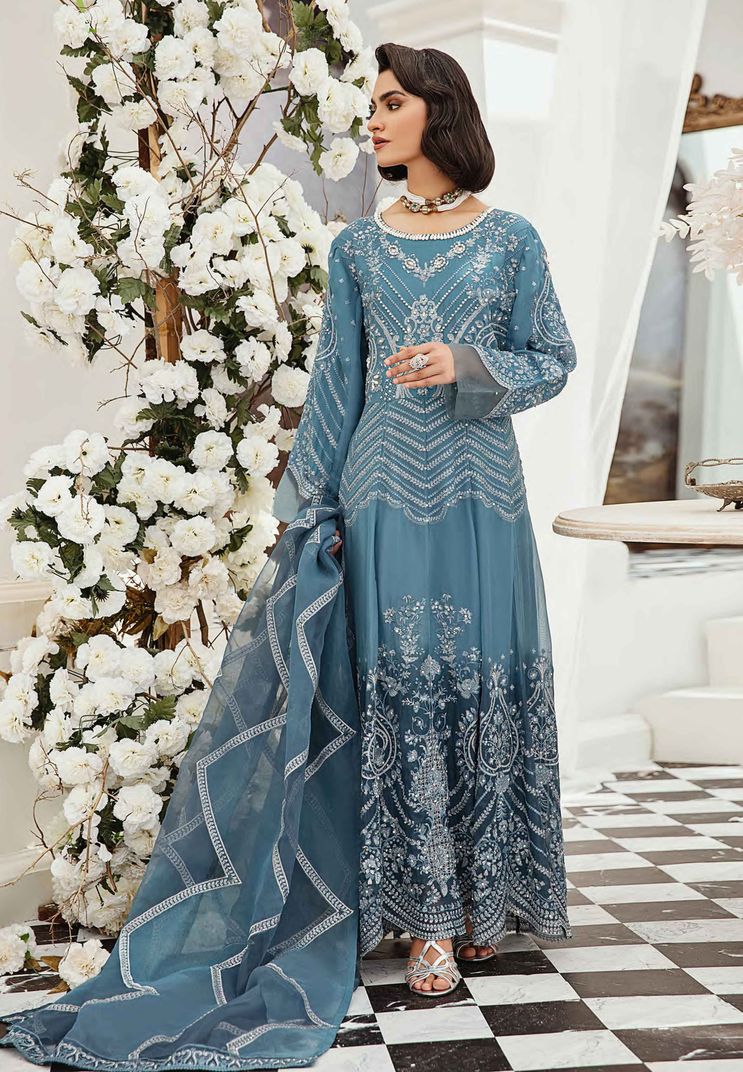 blue eid outfit uk