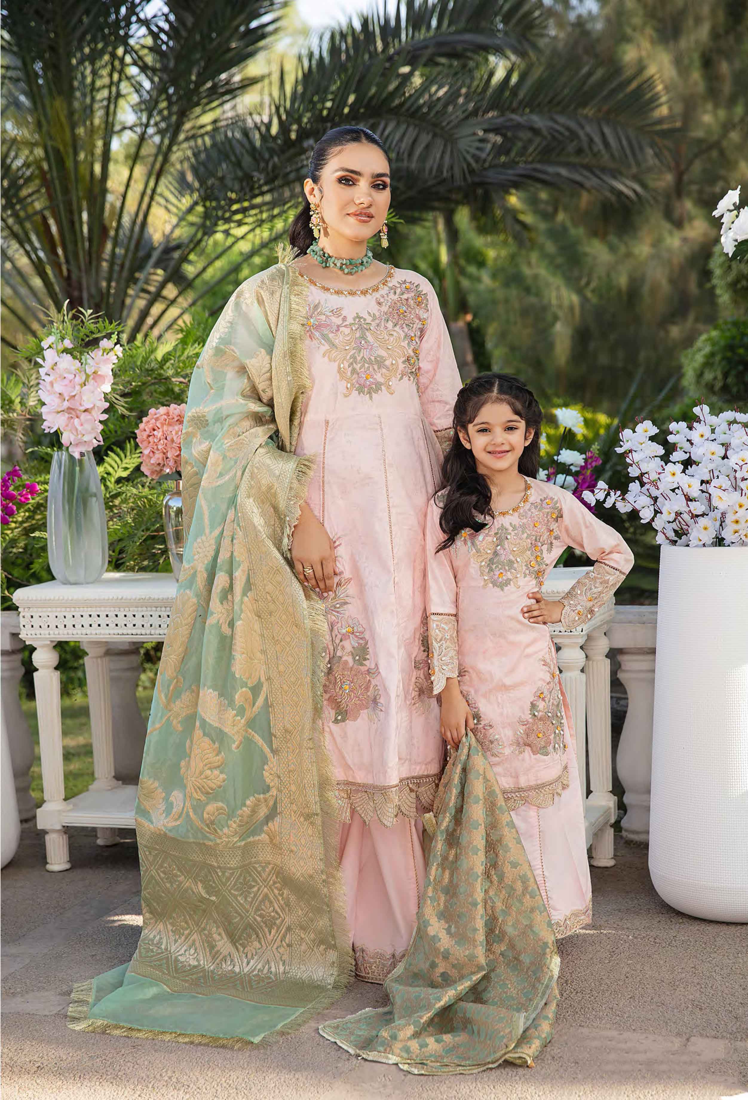Ivana Girls Mummy & Me Sharara Eid Outfit
