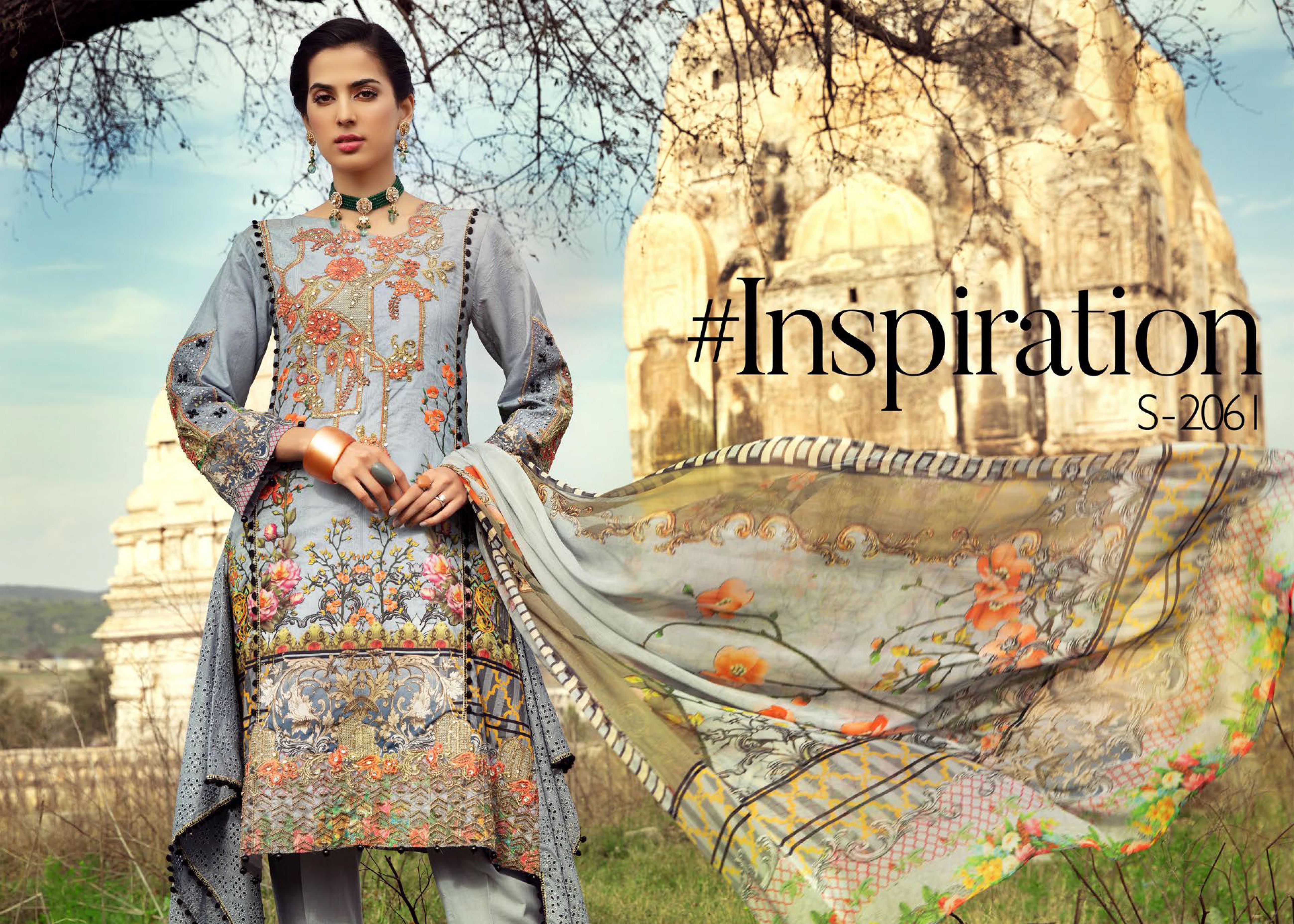 Ivana Kids Digital Print Diamante Detailed Eid Outfit with Embroidered Trousers S2061K - Desi Posh