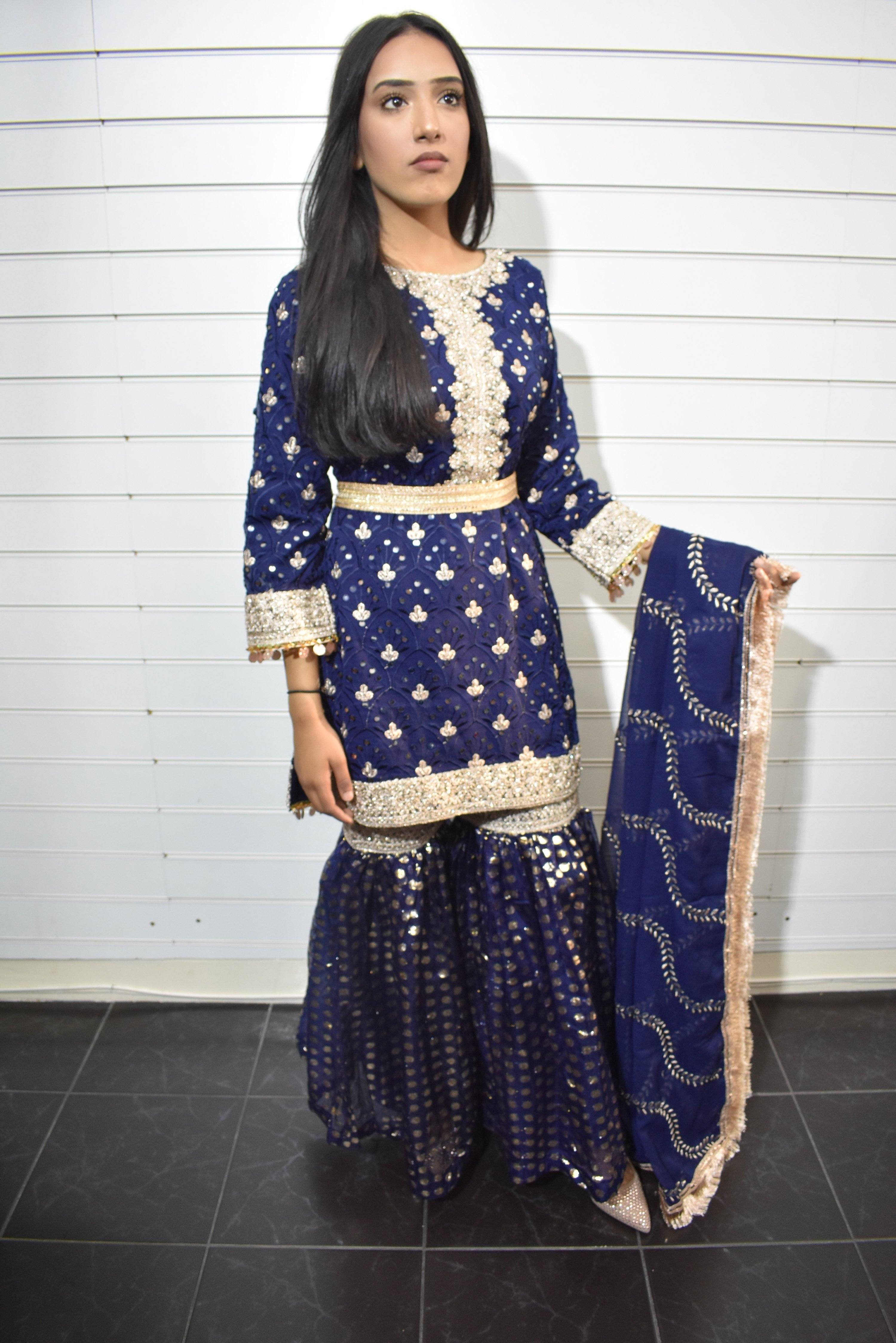 Ivana Ladies Designer Wedding Banarasi Gharara Outfit S2109NB