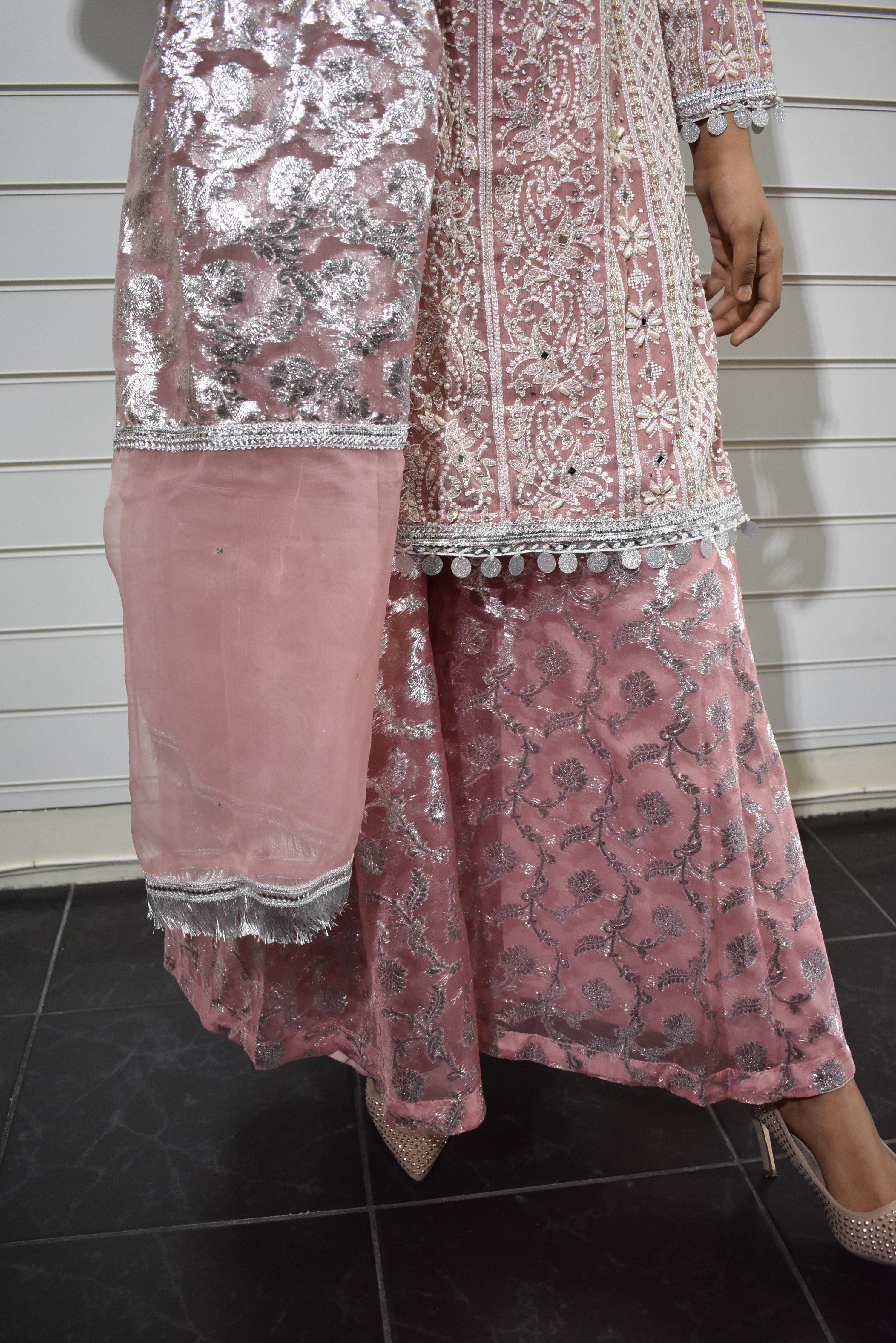 Ivana Ladies Designer Wedding Banarasi Sharara Outfit S2269LP DesiP 