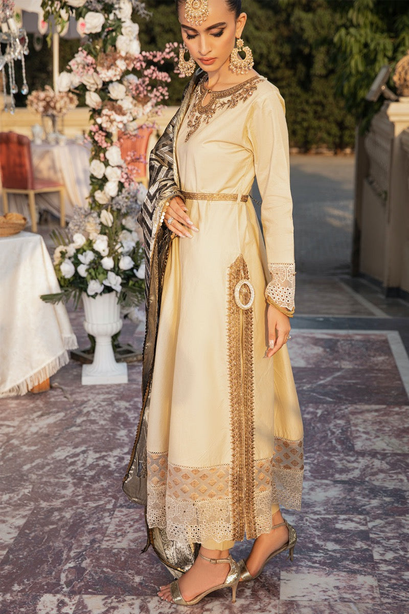 Ivana Mummy & Me Eid Collection Ladies Beige Outfit 2307 - Desi Posh