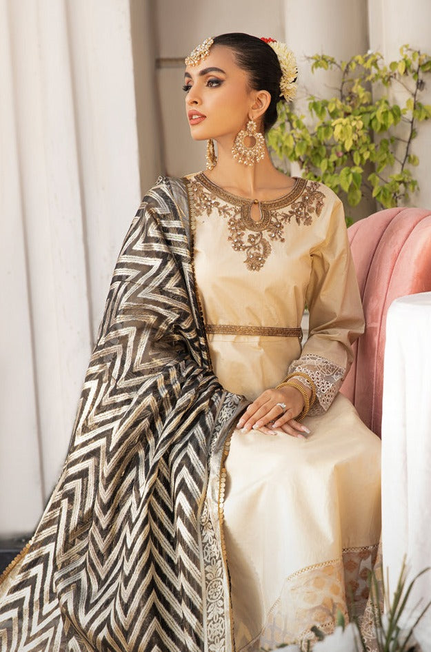 Ivana Mummy & Me Eid Collection Ladies Beige Outfit 2307 - Desi Posh