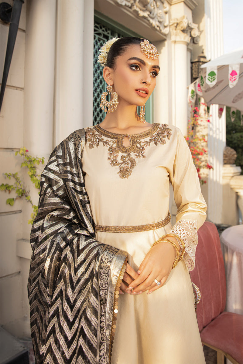 Ivana Mummy & Me Eid Collection Ladies Beige Outfit 2307 - Desi Posh