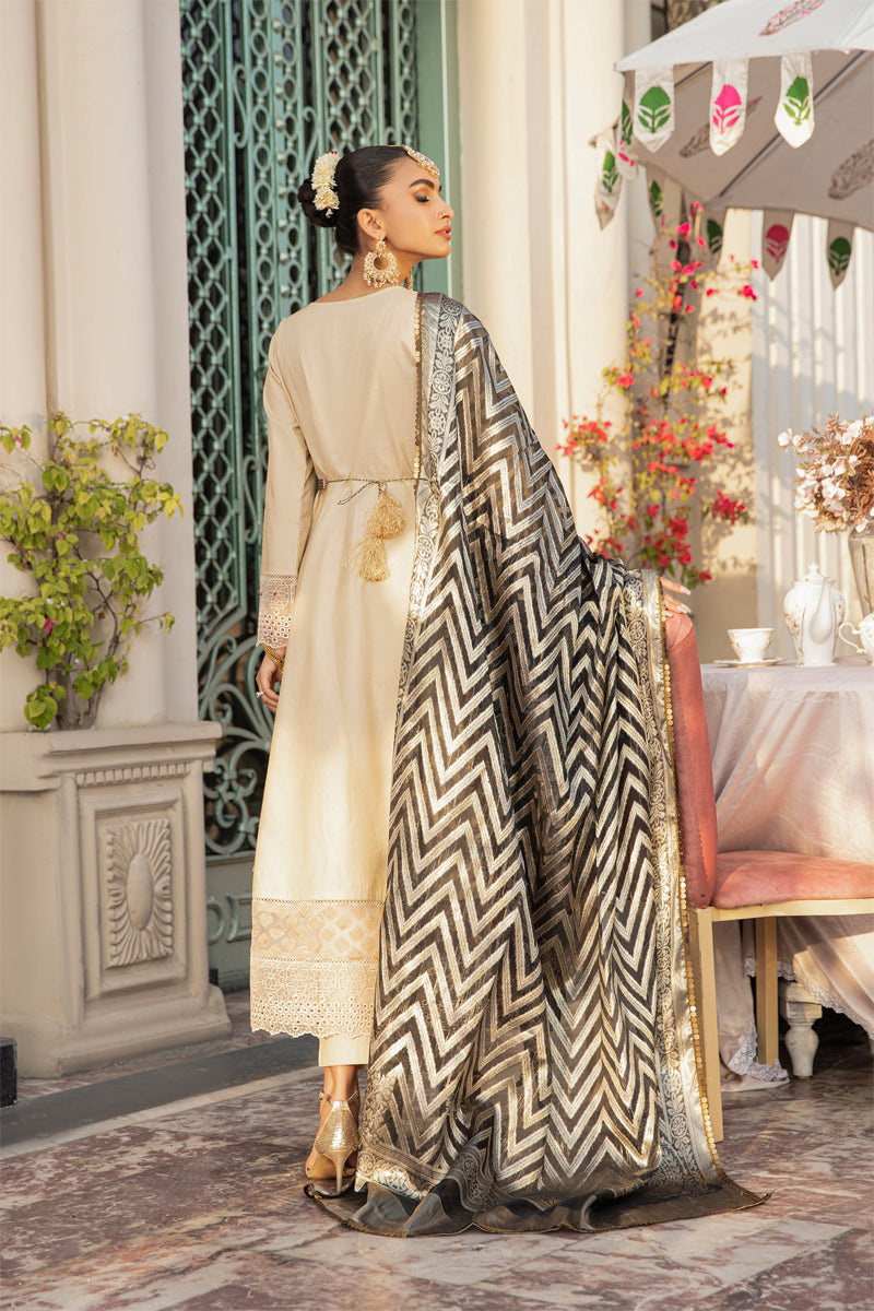 Ivana Mummy & Me Eid Collection Ladies Beige Outfit 2307 - Desi Posh