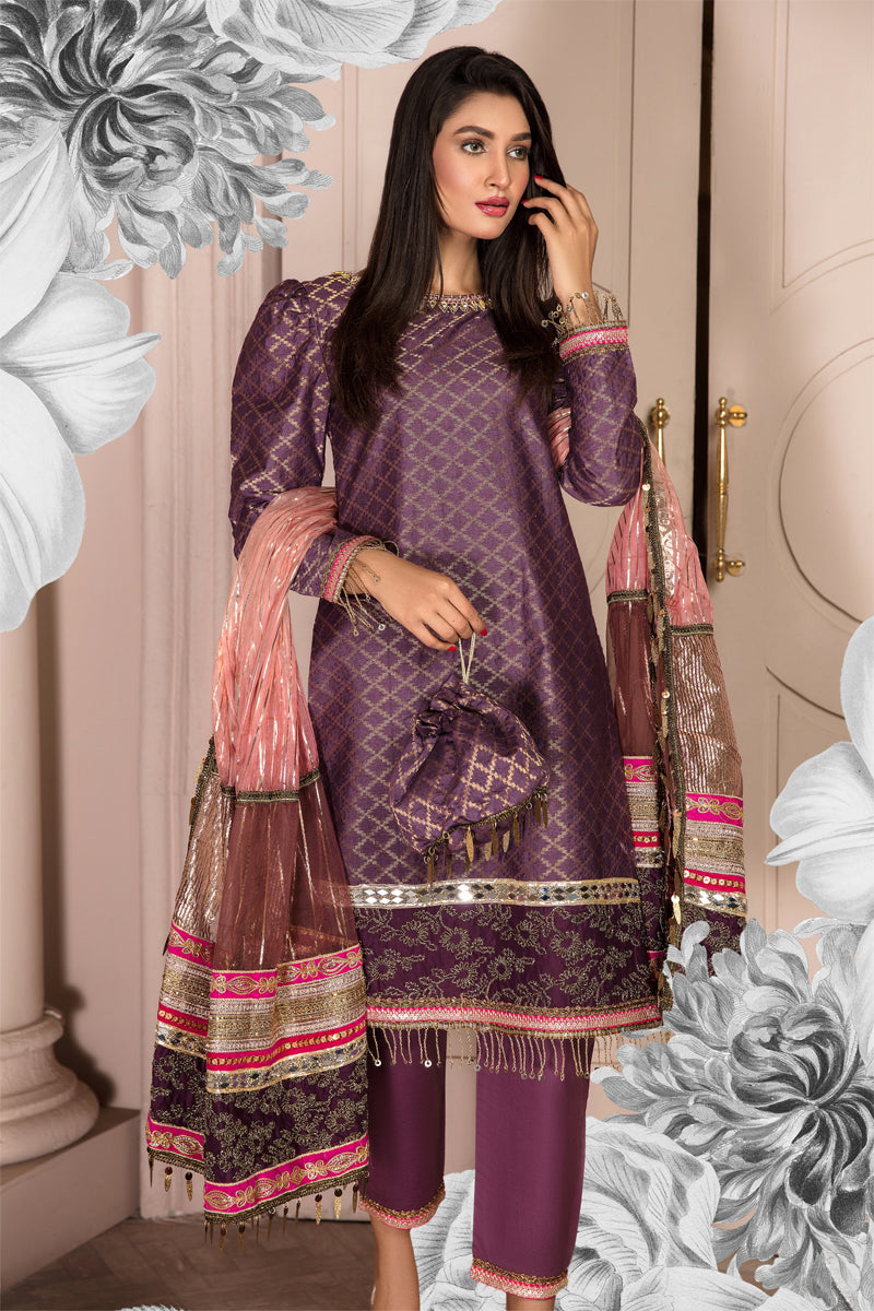 Ivana Jacquard Mummy & Me Eid Collection Ladies Outfit 2381 - Desi Posh