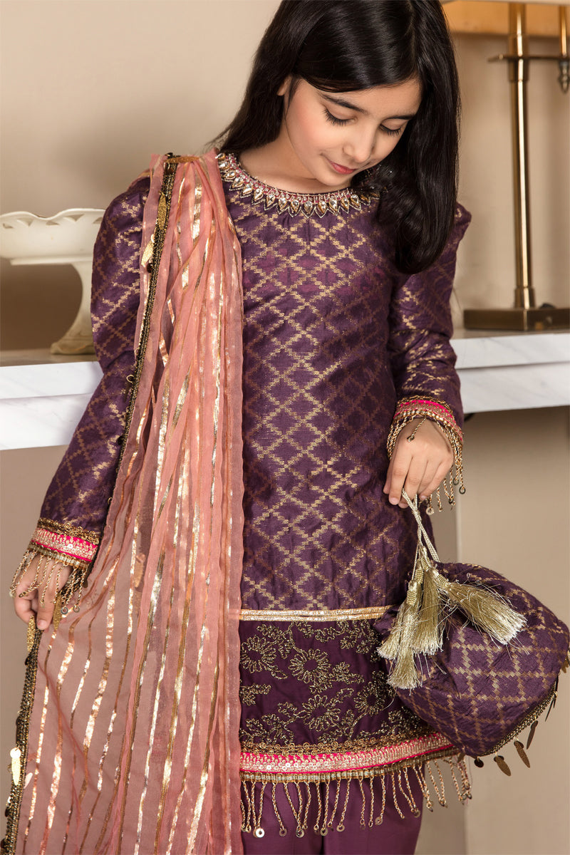 Ivana Jacquard Mummy & Me Eid Collection Kids Outfit 2381K - Desi Posh