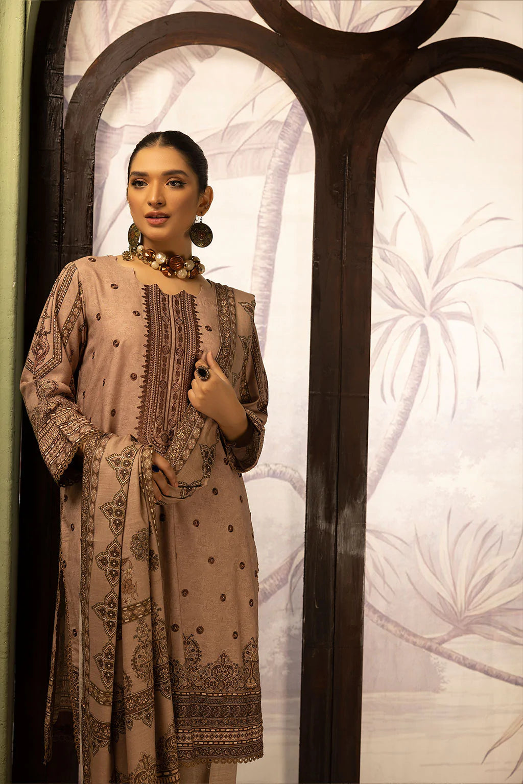 Johra Pk 3 Piece Digital Print Embroidered Suit JH467 - Desi Posh