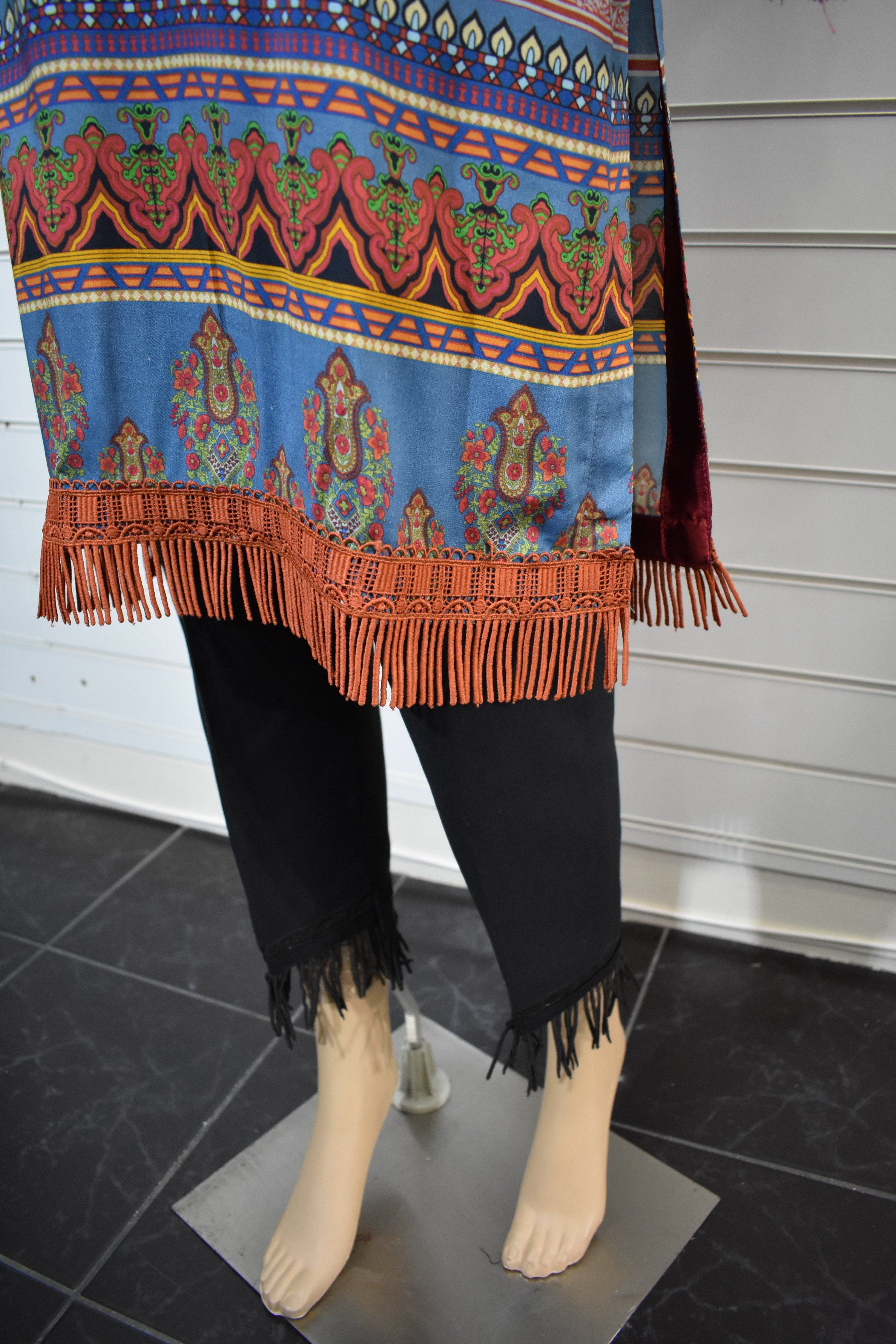 Limelight Digital Print Embroidered Designer Spring Lilen Kurta SL02 - Desi Posh