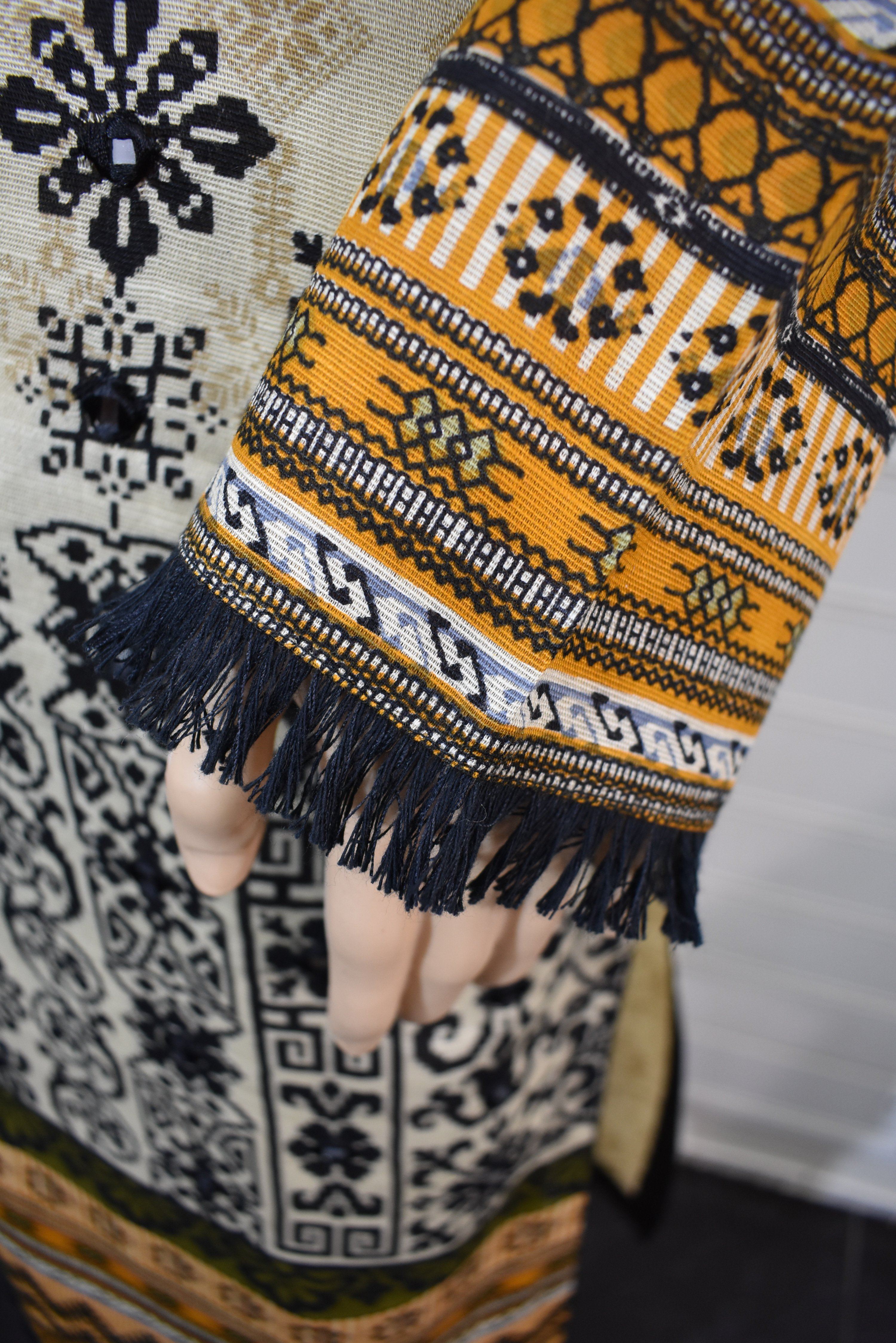 Limelight inspired Ready Made Winter Khaddar Outfit With Mirror Detailing - Desi Posh