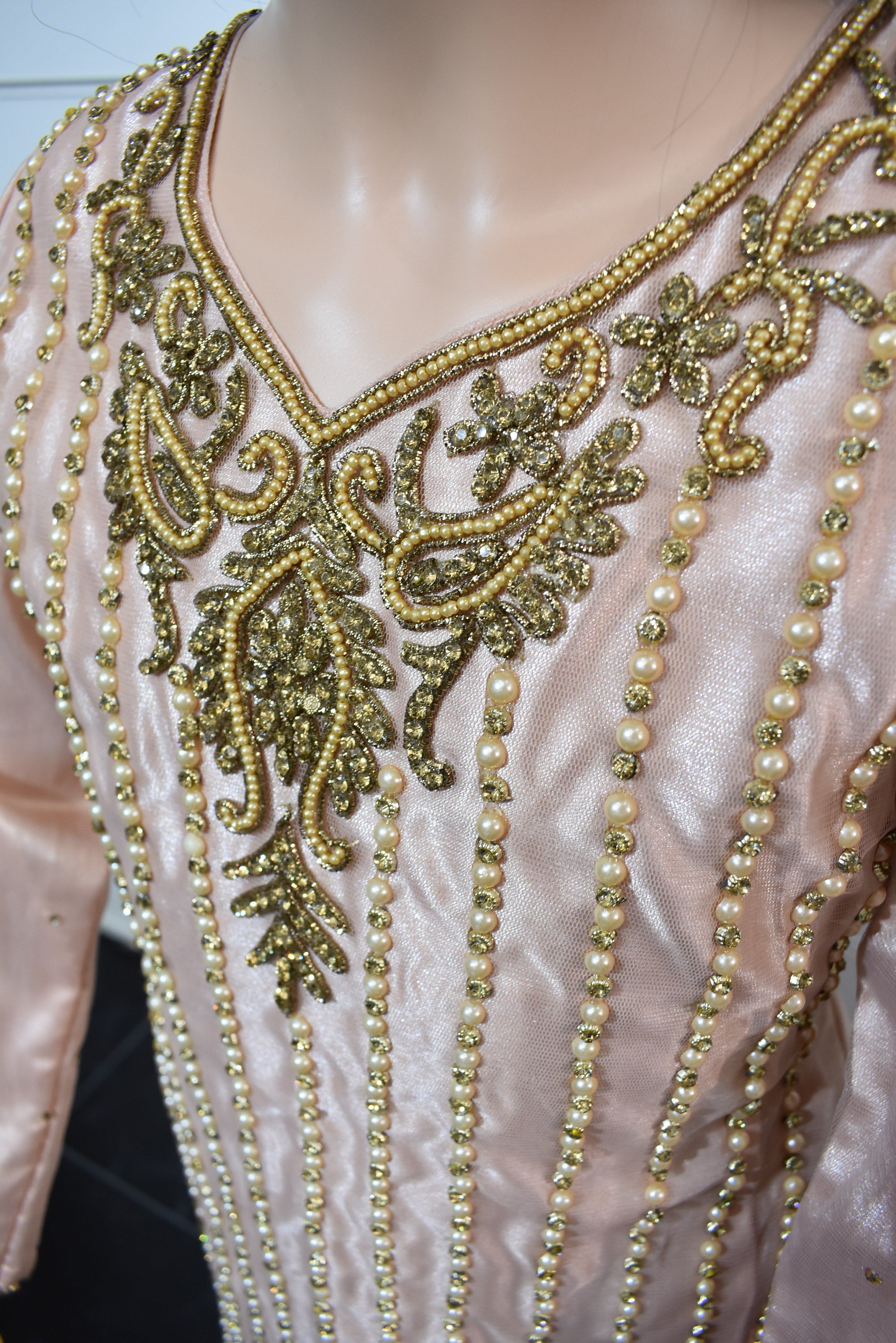 Maria B Inspired Kids 3 Piece Stone Work Gharara Wedding Outfit - Desi Posh
