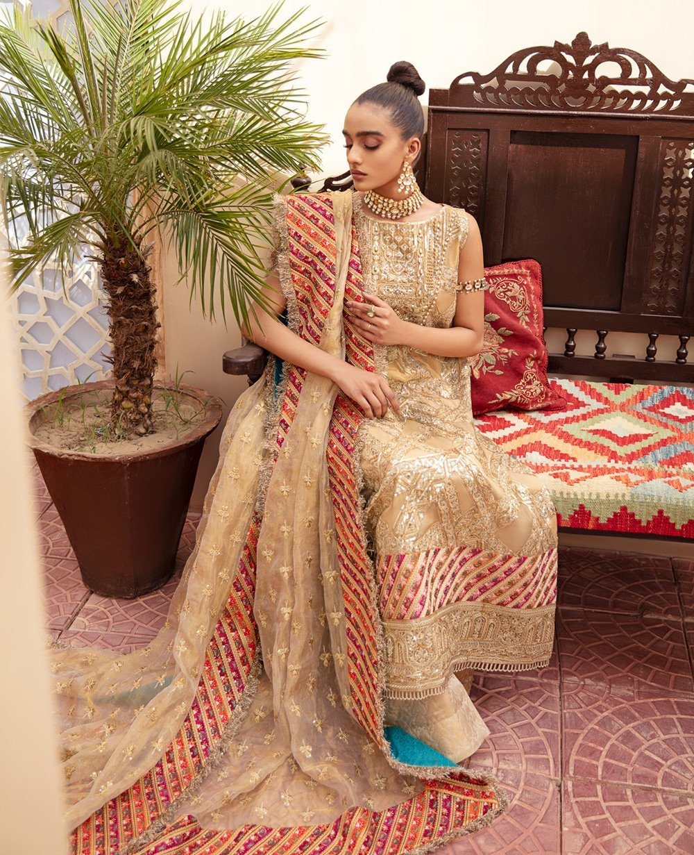 Maryum N Maria Freesia Premium Wedding Chiffon FH-06 Desi Posh