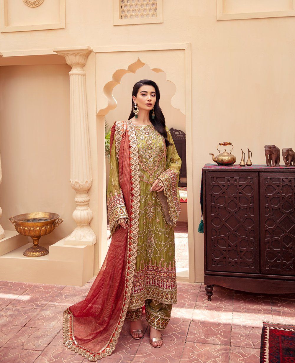 Maryum N Maria Freesia Premium Wedding Chiffon FH-10