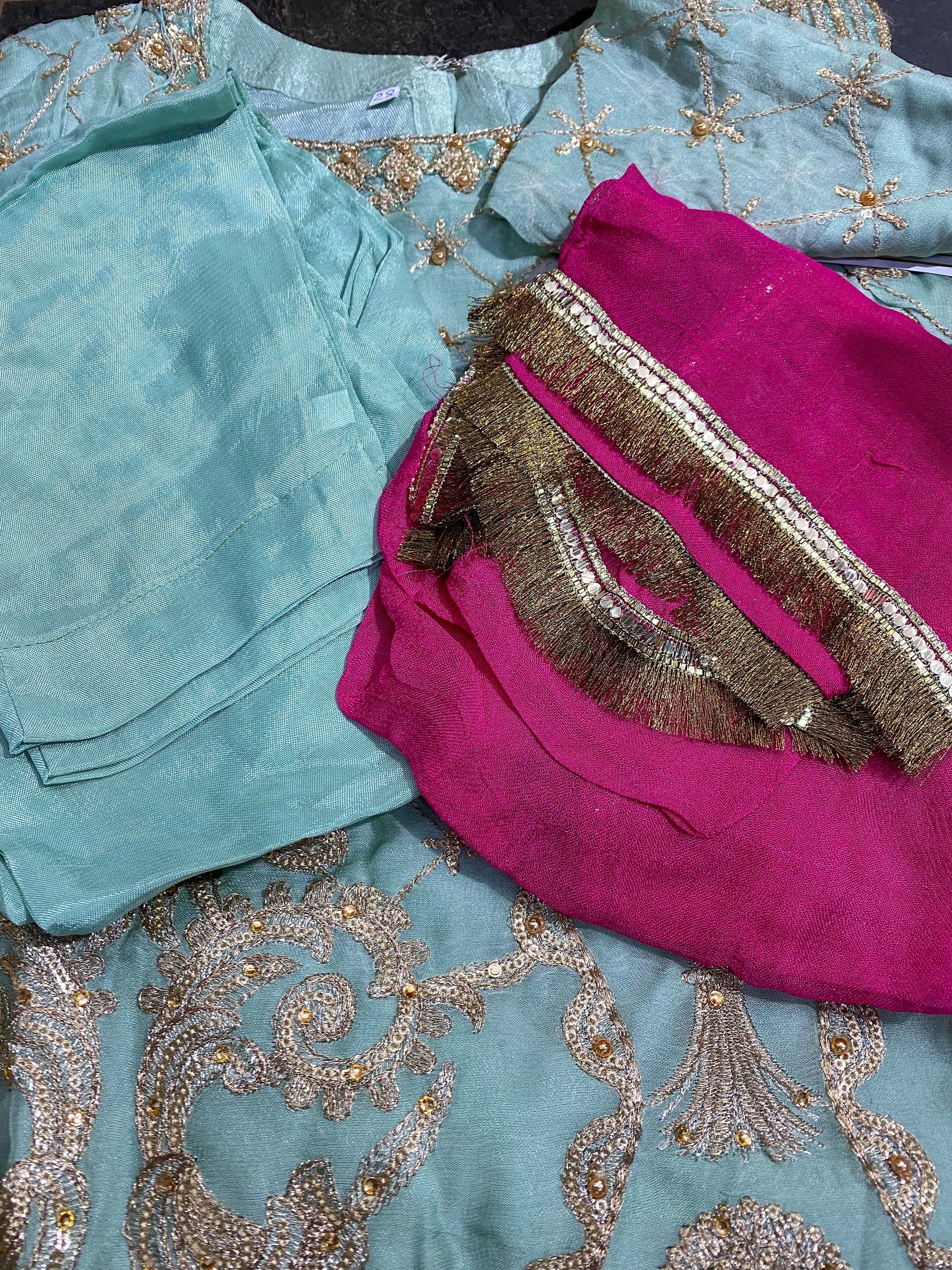Mummy and Me Semi Formal Kids Outfit With Contrasting Dupatta DesiP 