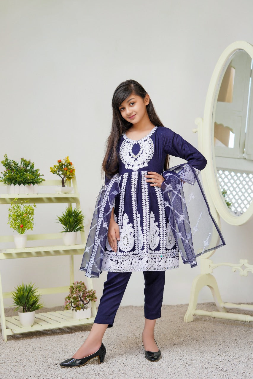 Navy Blue Kids Mummy & Me Mirror Outfit