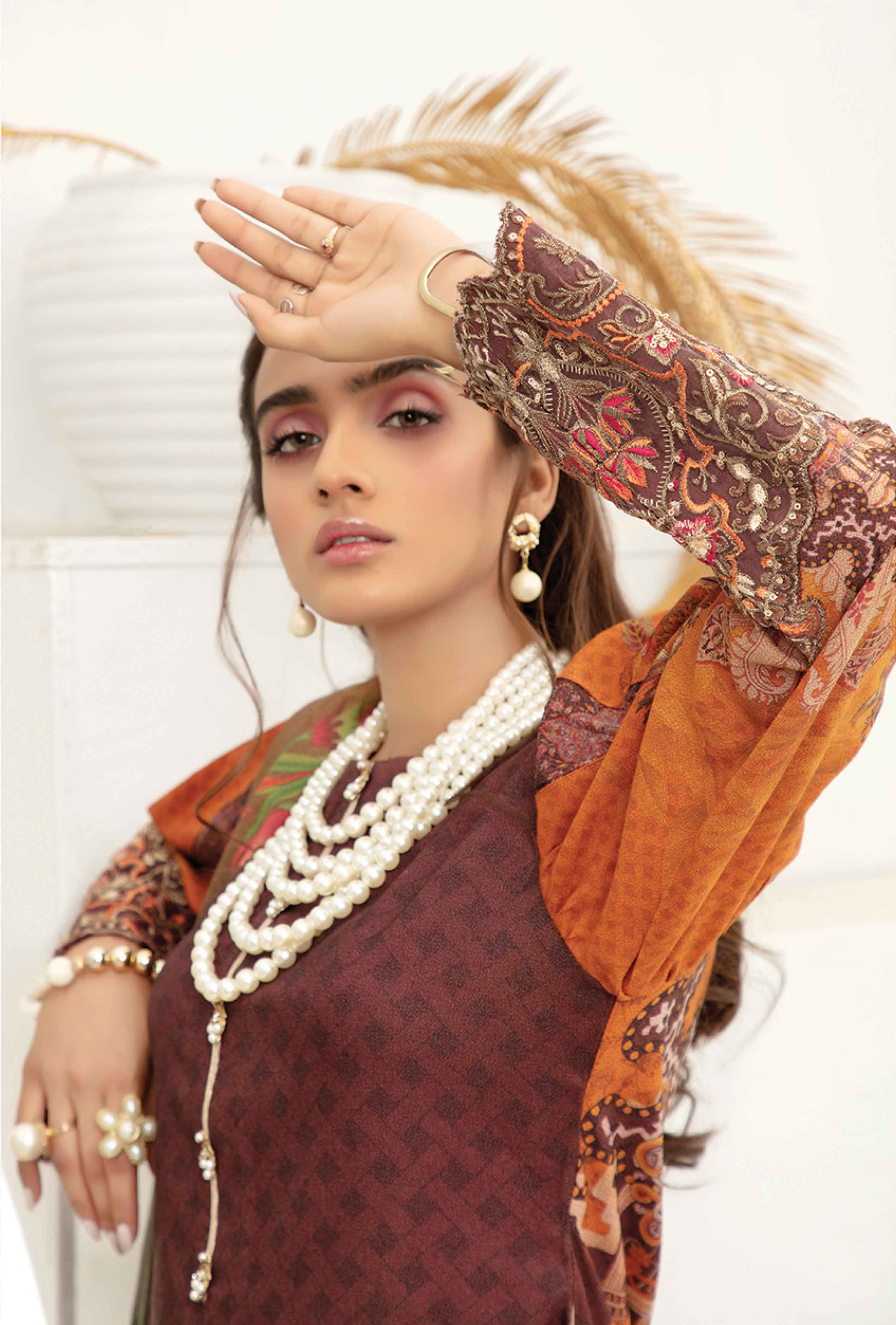Simrans Digital Print Dhanak Outfit with Digital Print Shawl DNK2 DesiP 