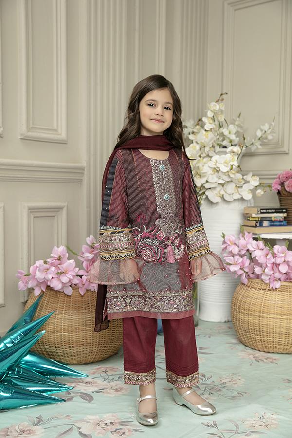 Simrans Girls Masoori Mother and Daughter Outfit ML22K