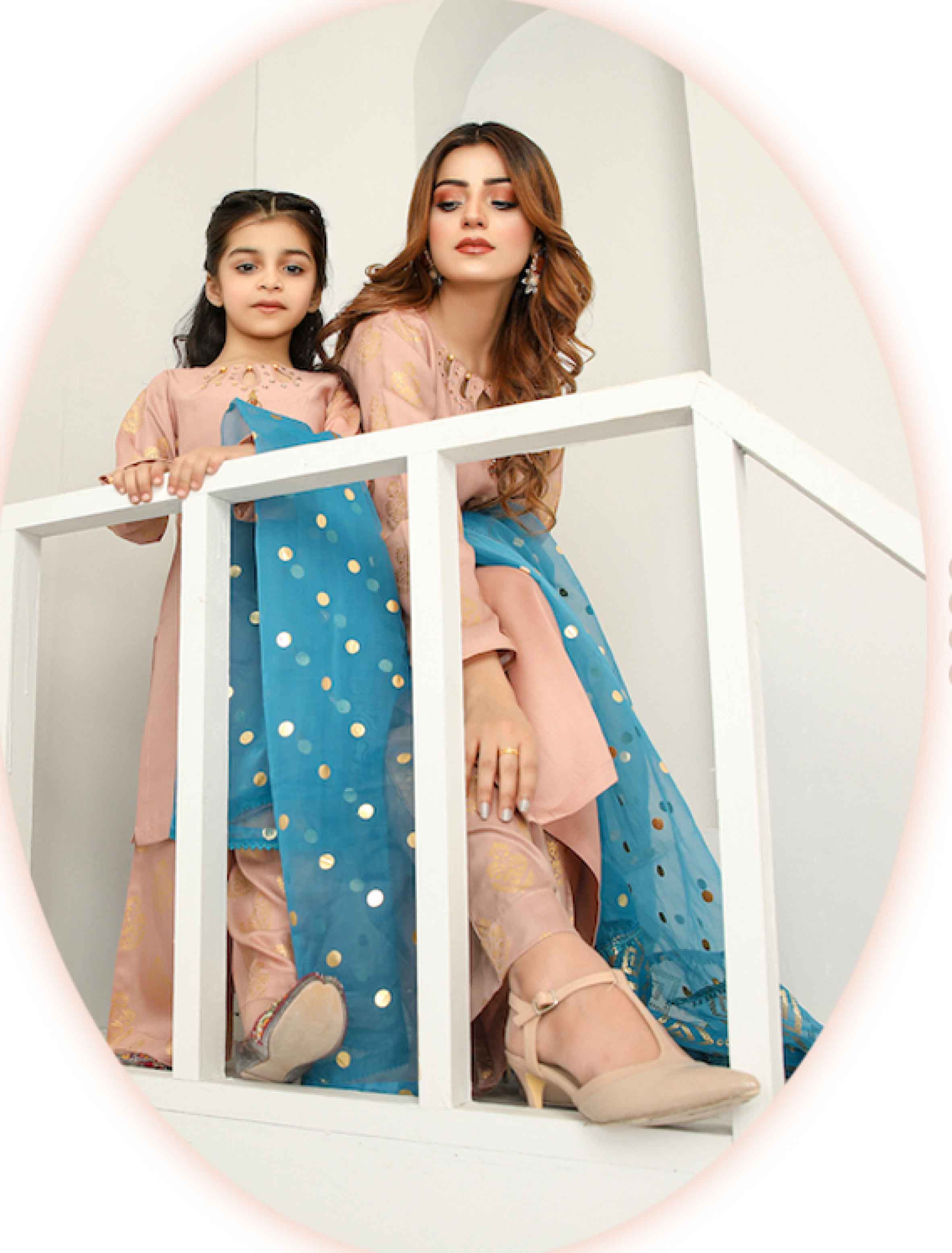 mother and daughter eid suit