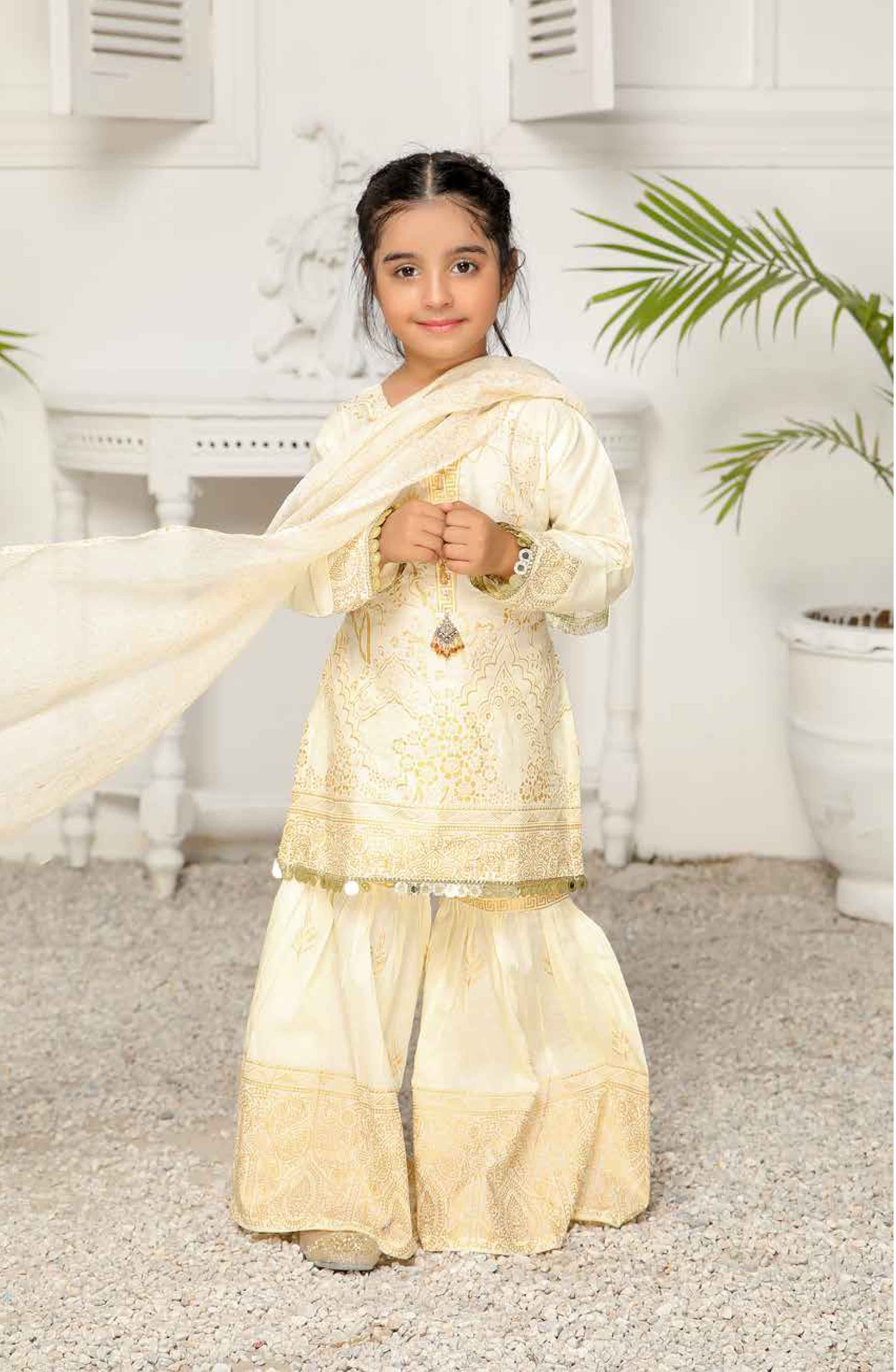 Simrans Girls Mummy & Me Eid Outfit with Gharara Trousers S2015CK DesiP 