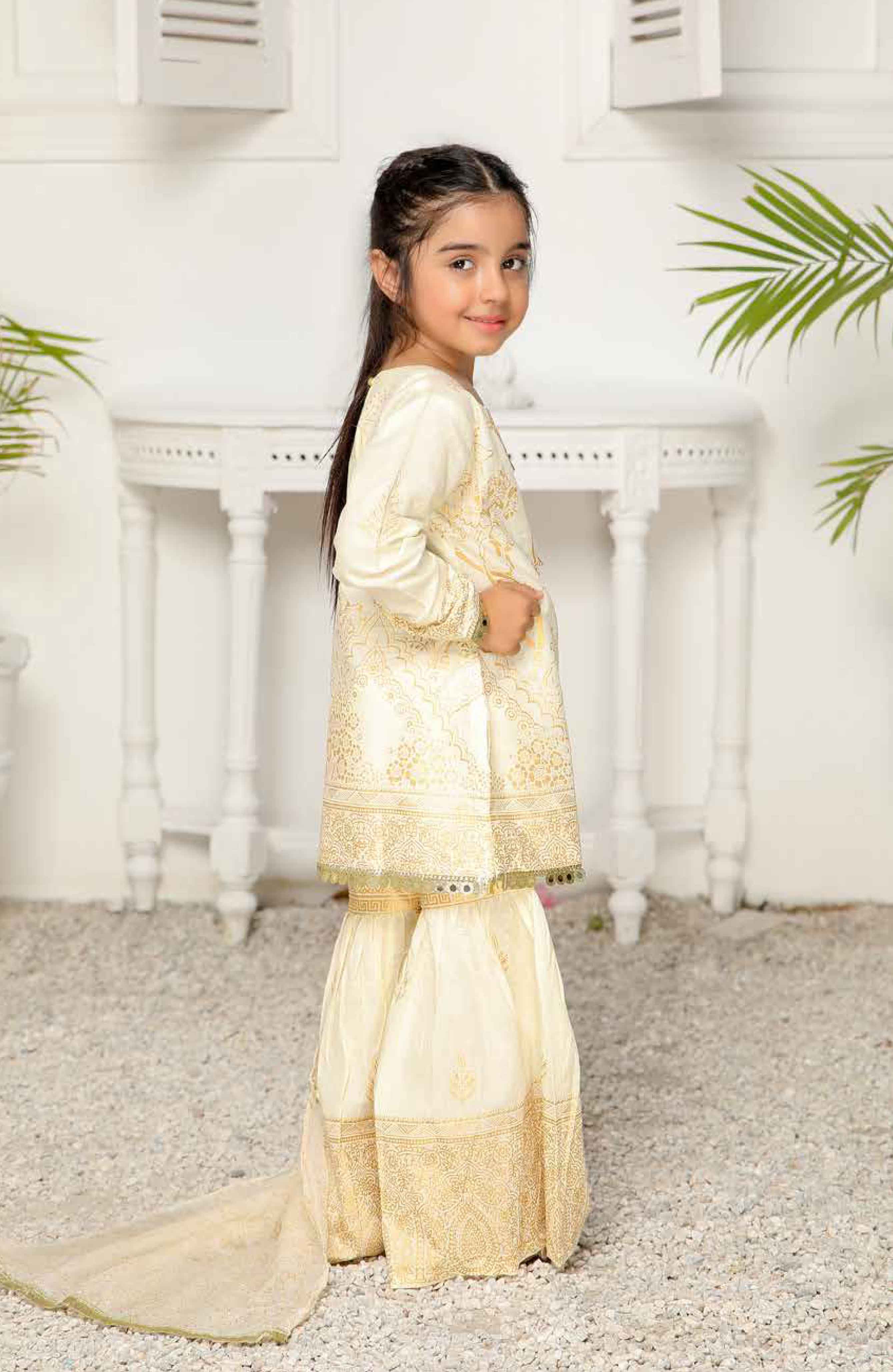 Simrans Girls Mummy & Me Eid Outfit with Gharara Trousers S2015CK DesiP 