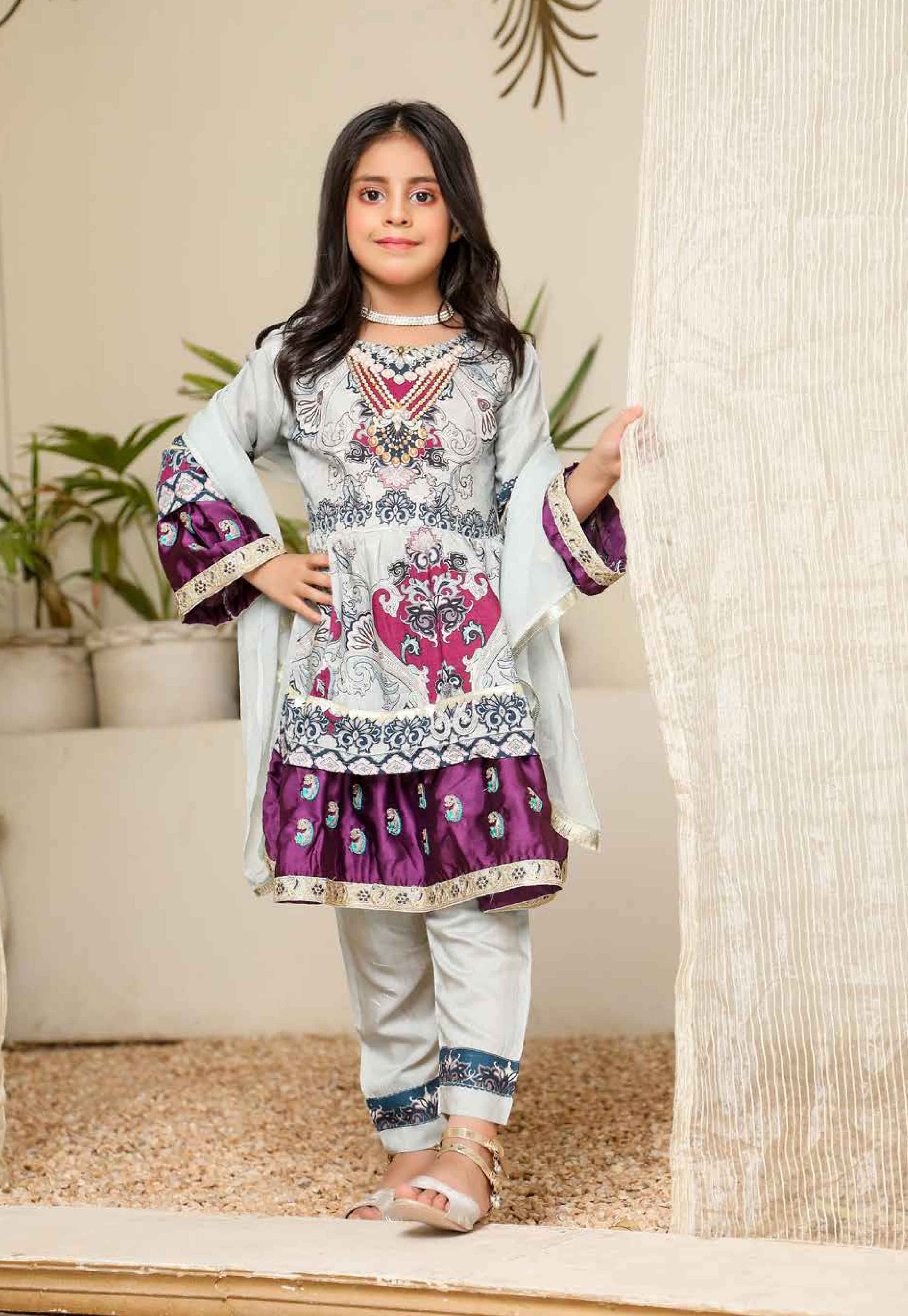Simrans Ladies Mummy & Me Viscose Frock Outfit DG27