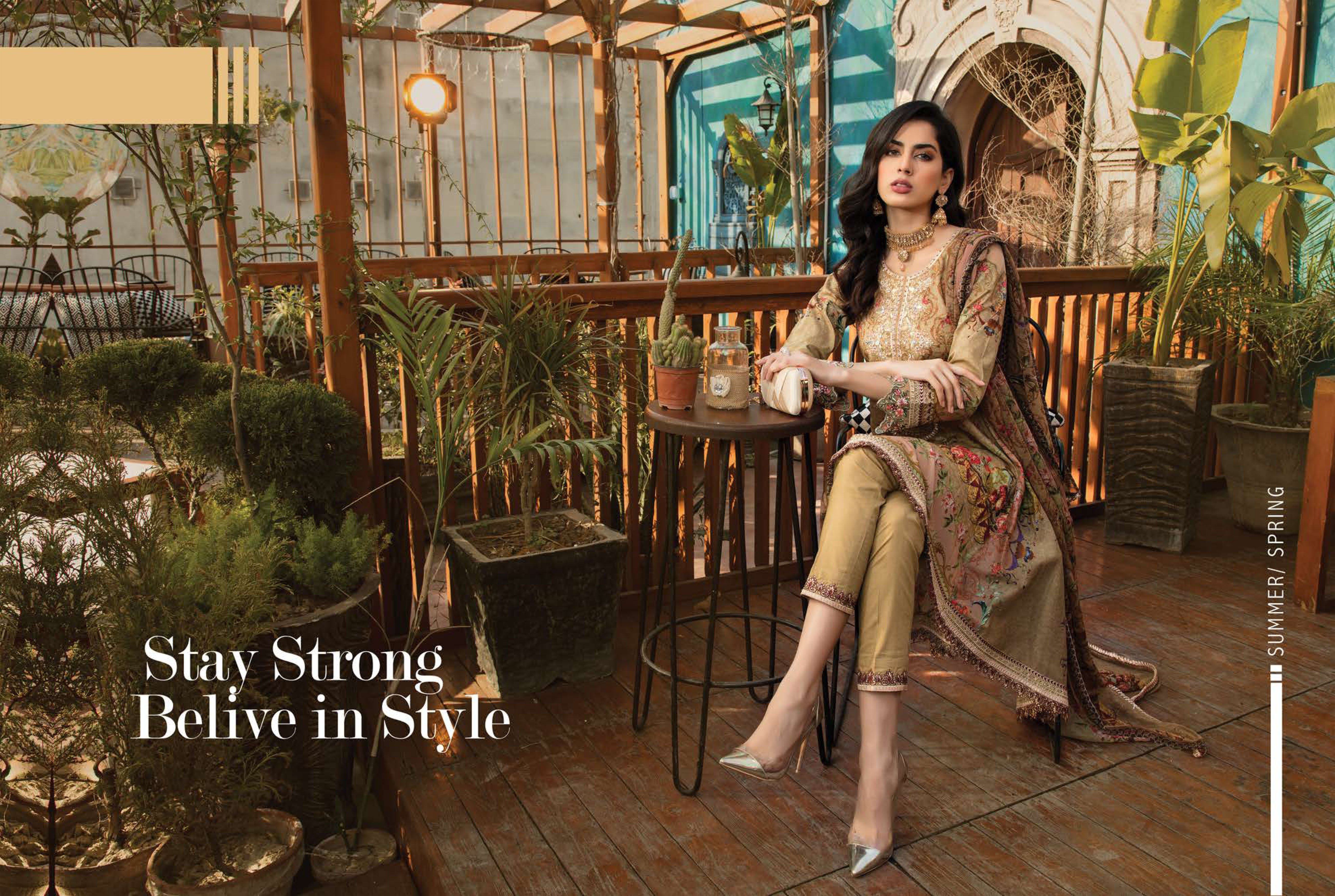 Simrans Kids Digital Print Dipped Outfit with Embroidered Trousers AL172K Mother & Daughter - Desi Posh