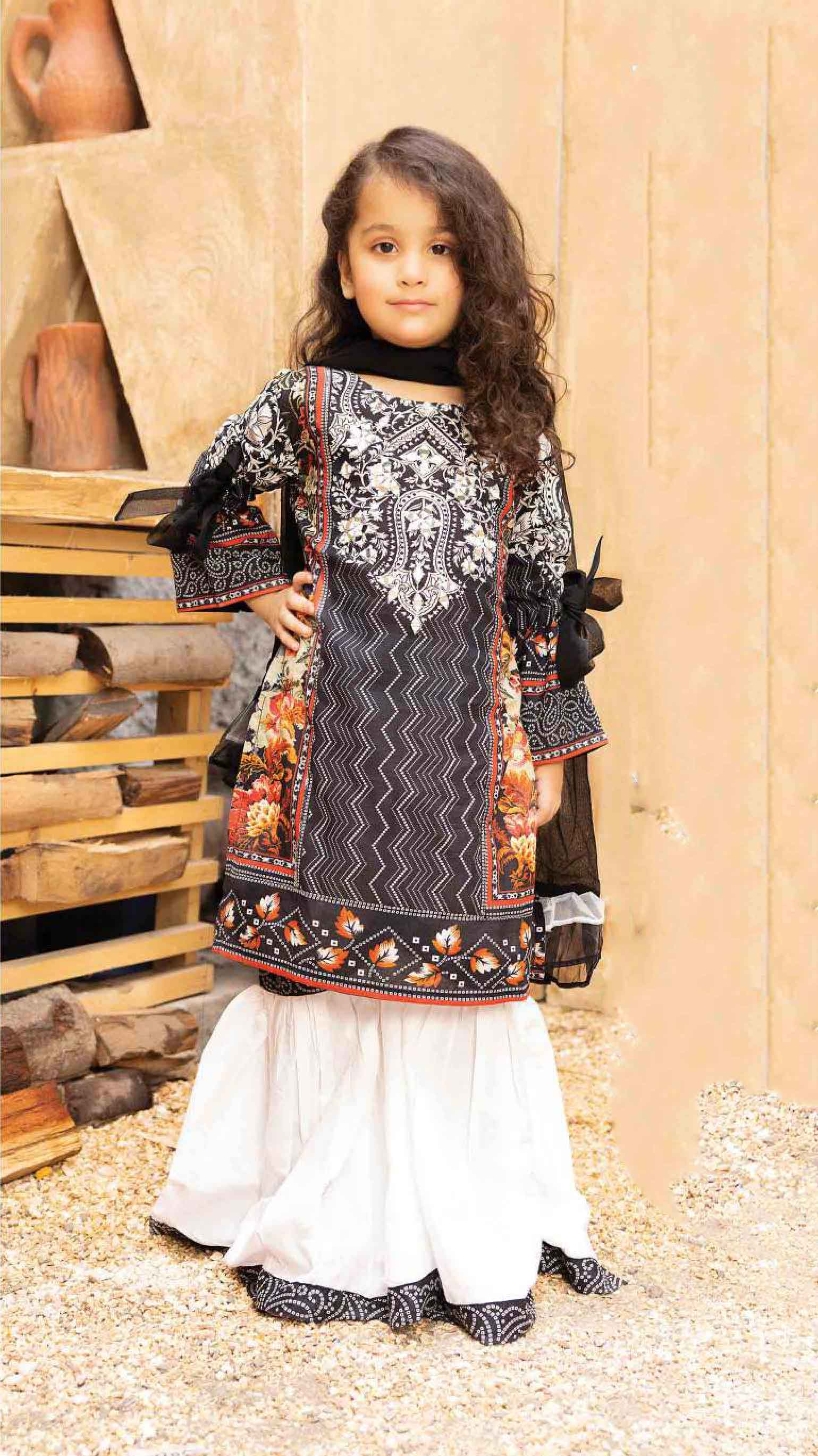 Simrans Kids Muskari Mummy & Me Gharara Outfit SKM02K - Desi Posh