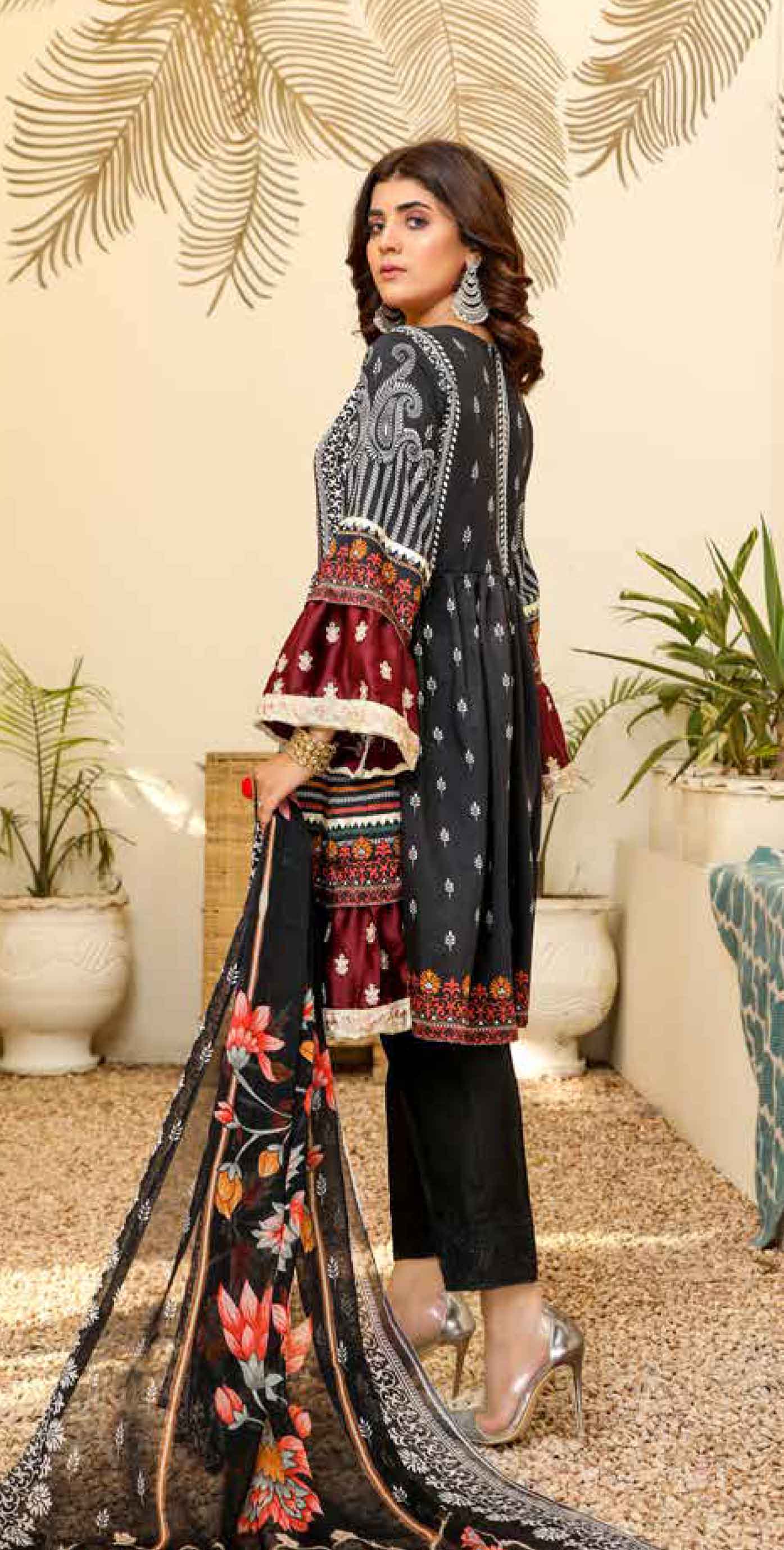 Simrans Ladies Mummy & Me Viscose Frock Outfit DG21 DesiP 