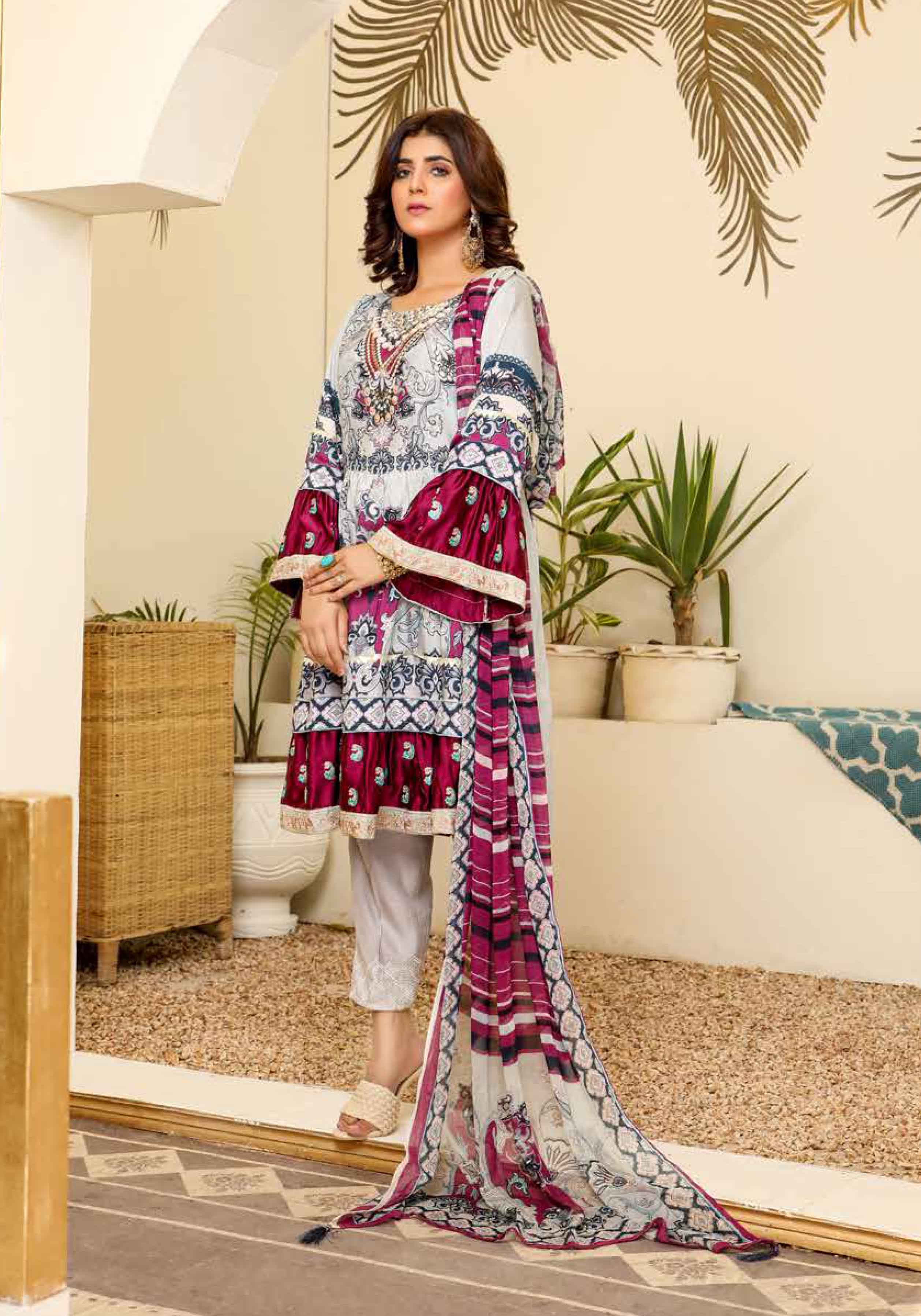 Simrans Ladies Mummy & Me Viscose Frock Outfit DG28