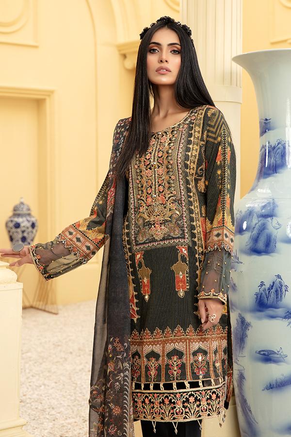 Simrans Masoori Kids Eid Outfit with Embroidered Trousers ML28k DesiP 