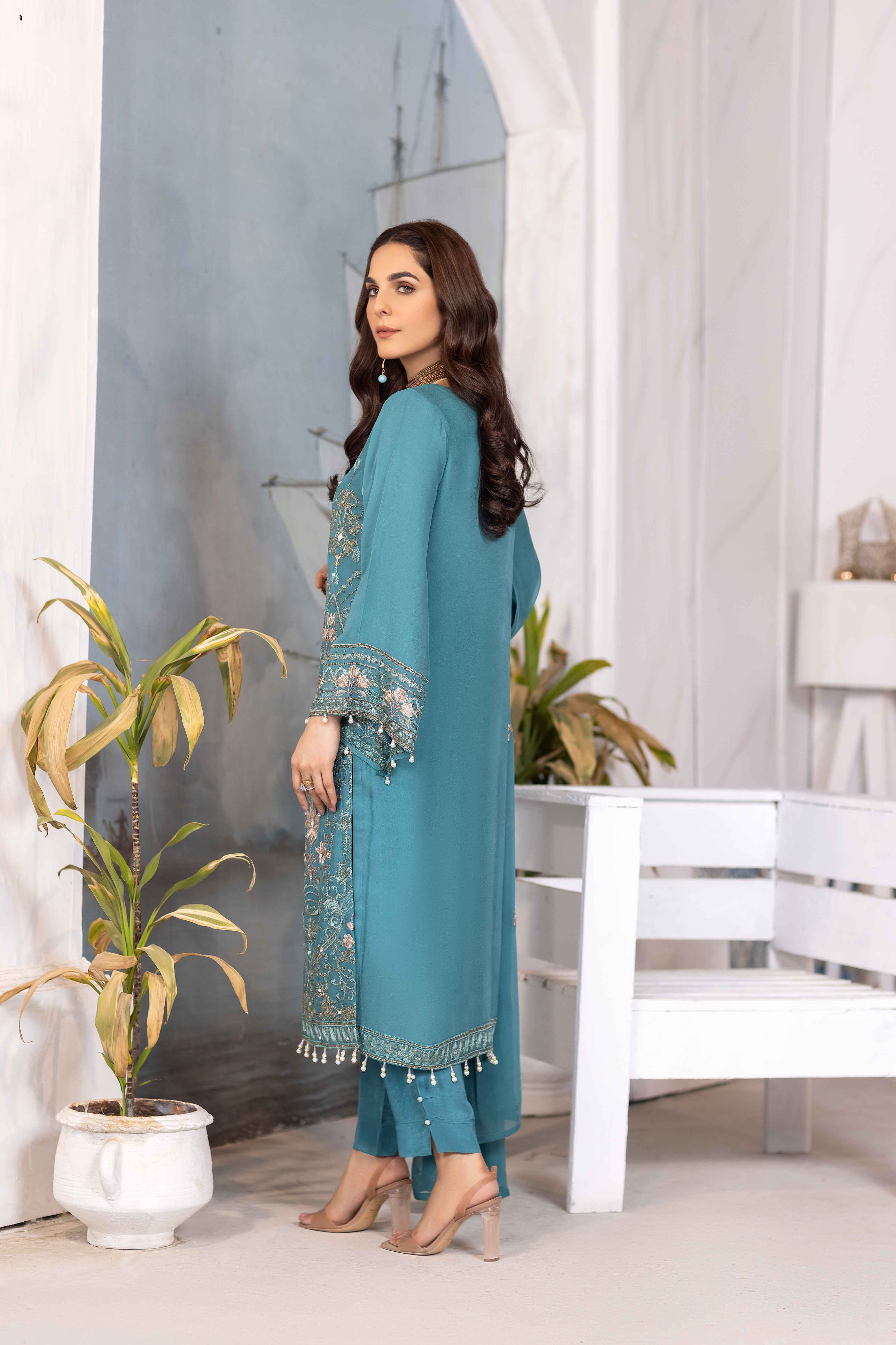 Simrans Mother & Daughter Chiffon Eid Outfit After Glow DesiPosh