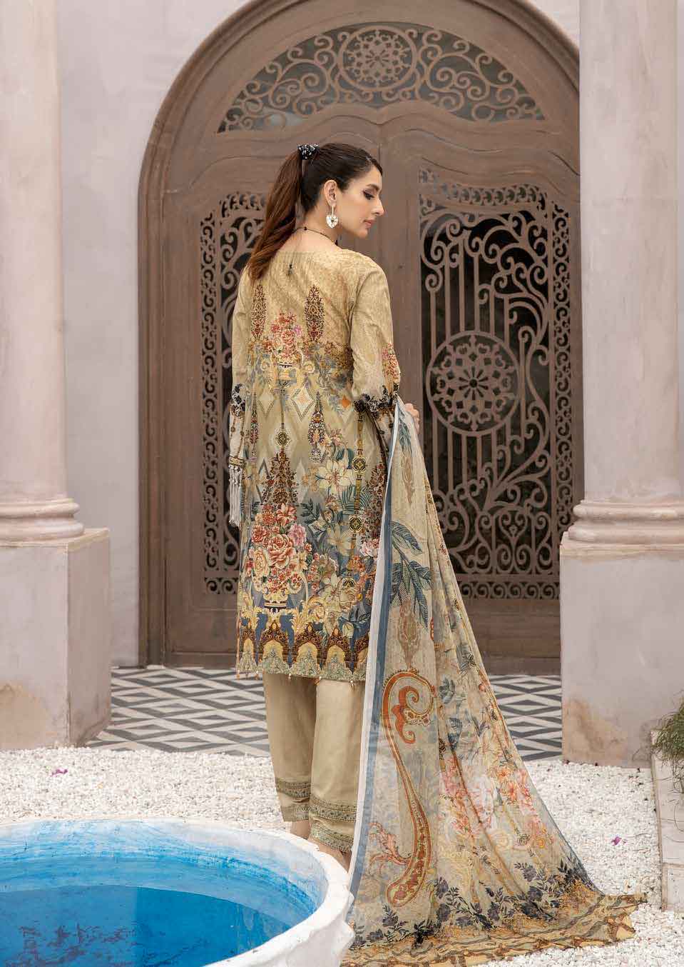 Simrans Mother & Daughter Digital Print Eid Outfit AL393 DesiPosh