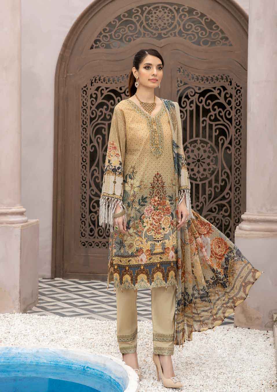Simrans Mother & Daughter Digital Print Eid Outfit AL393