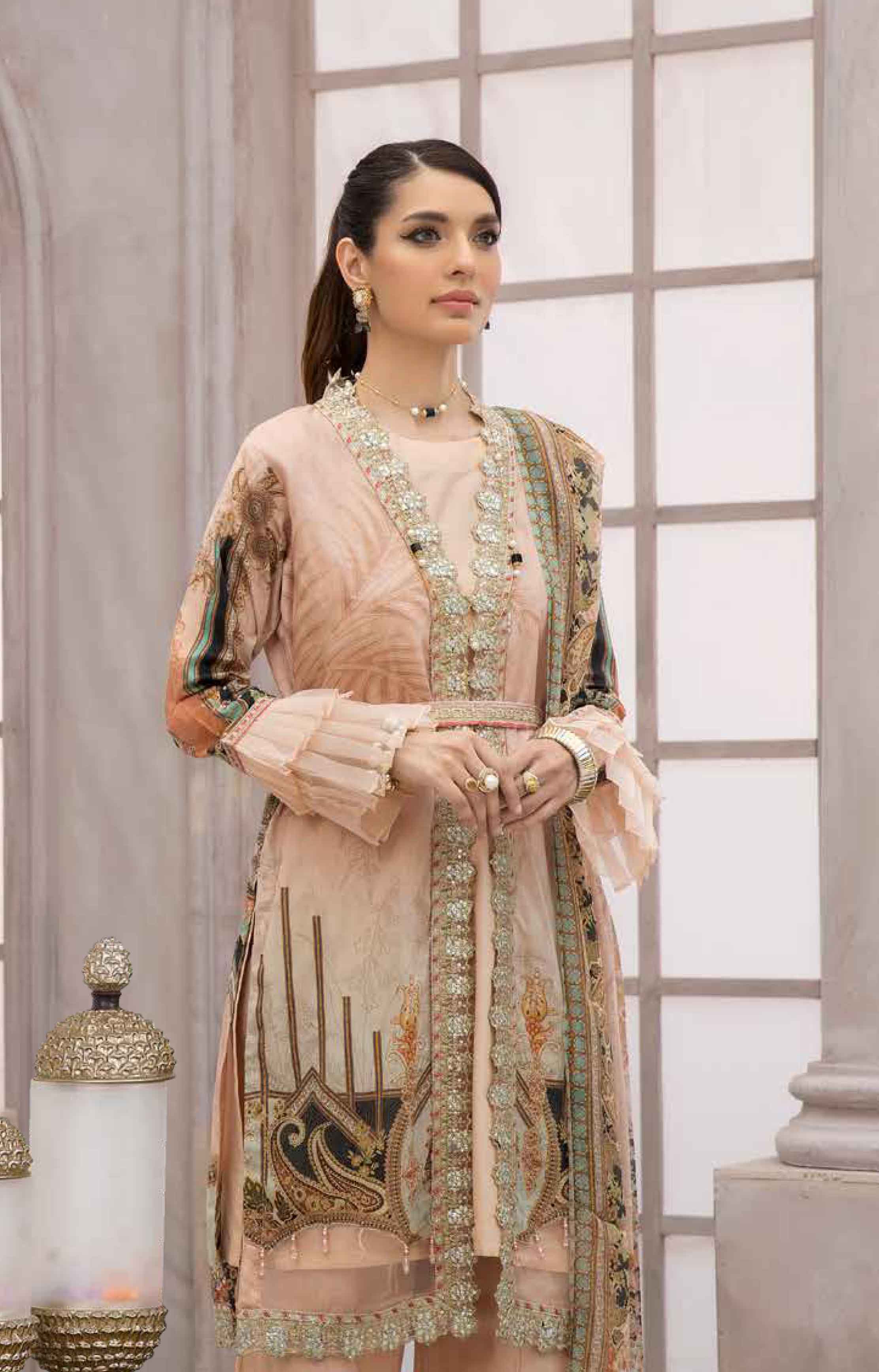 Simrans Mother & Daughter Digital Print Eid Outfit AL397 DesiP 
