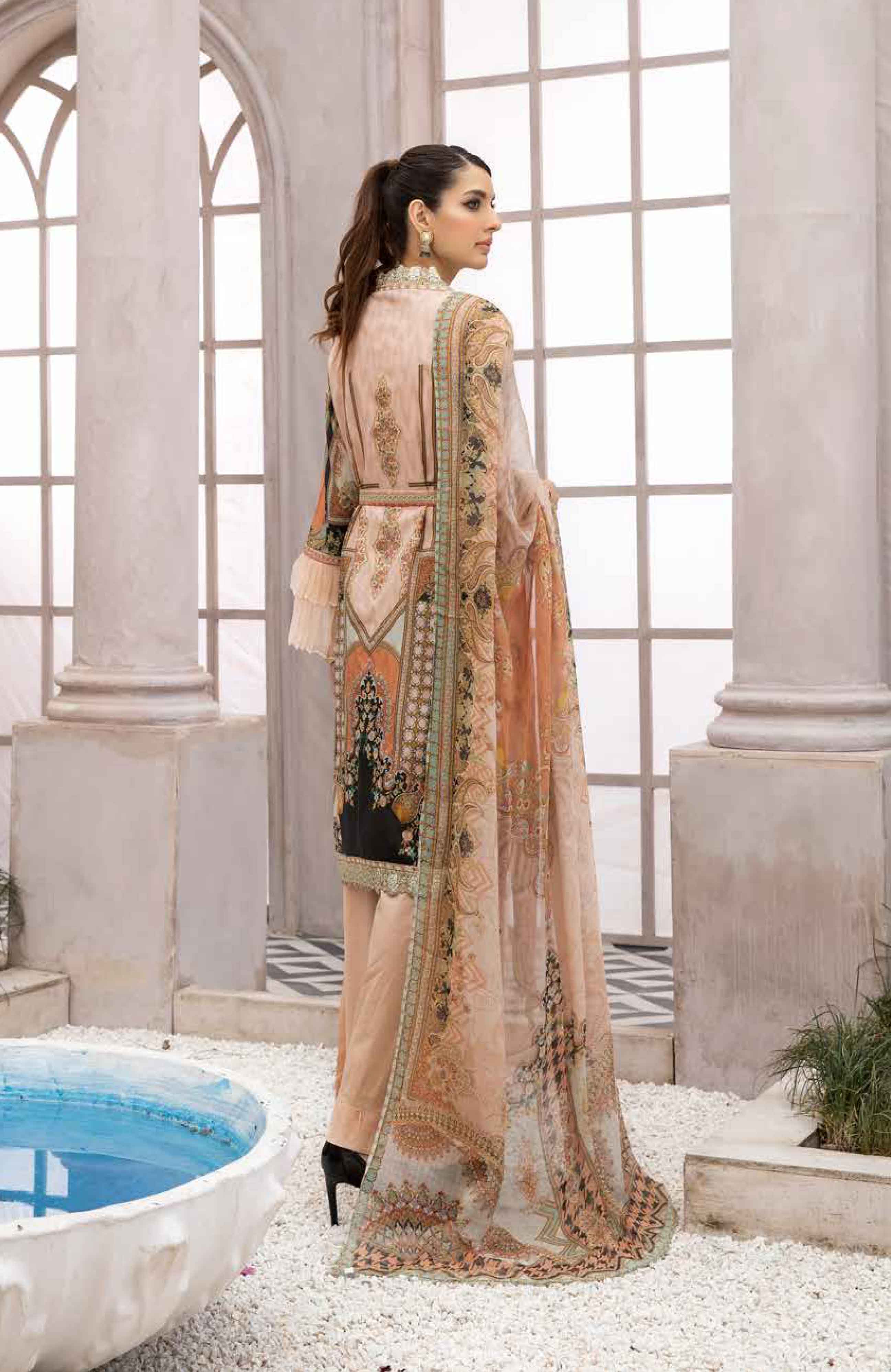 Simrans Mother & Daughter Digital Print Eid Outfit AL397 DesiP 