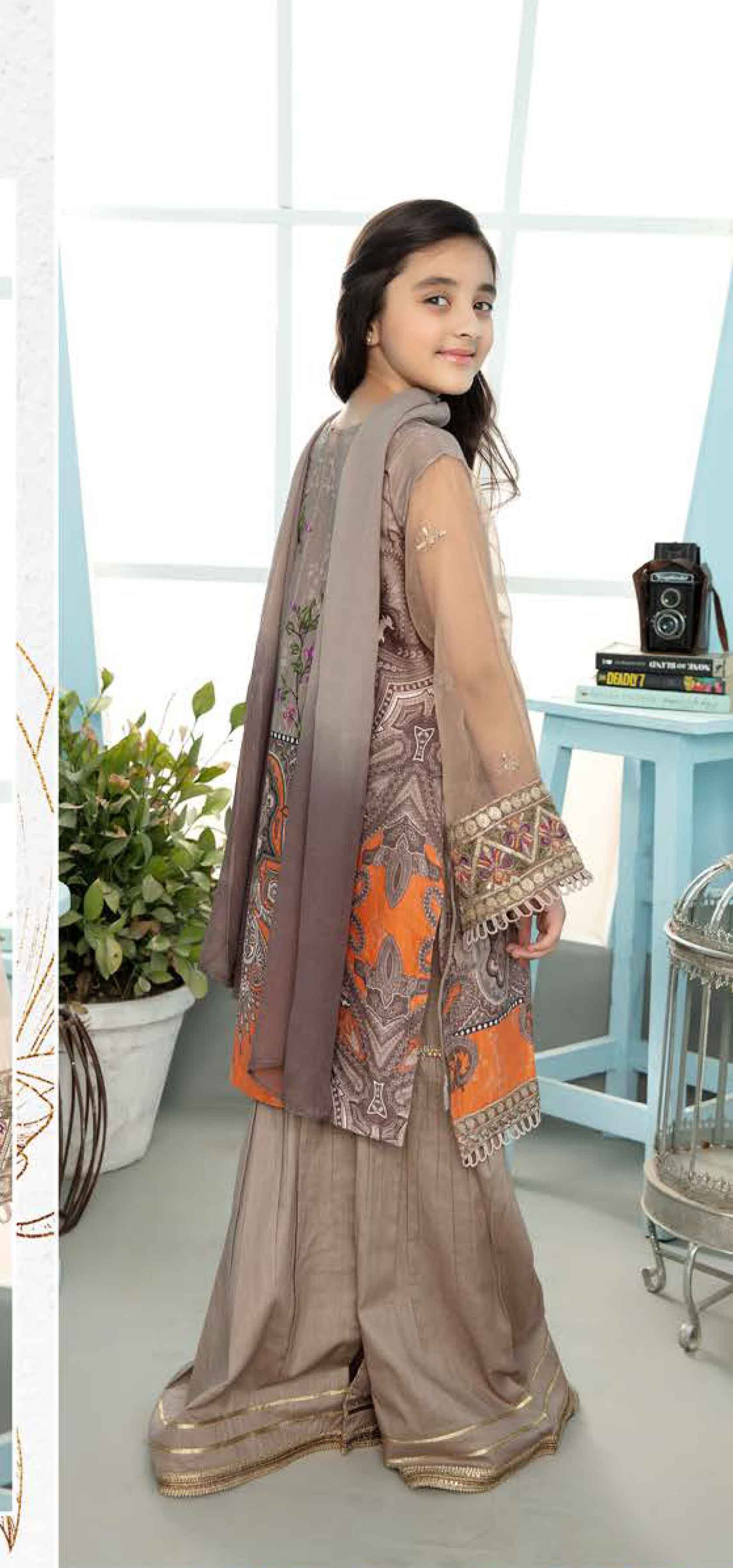 Simrans Mother & Daughter Digital Print Gharara Girls Outfit AL365K DesiP 