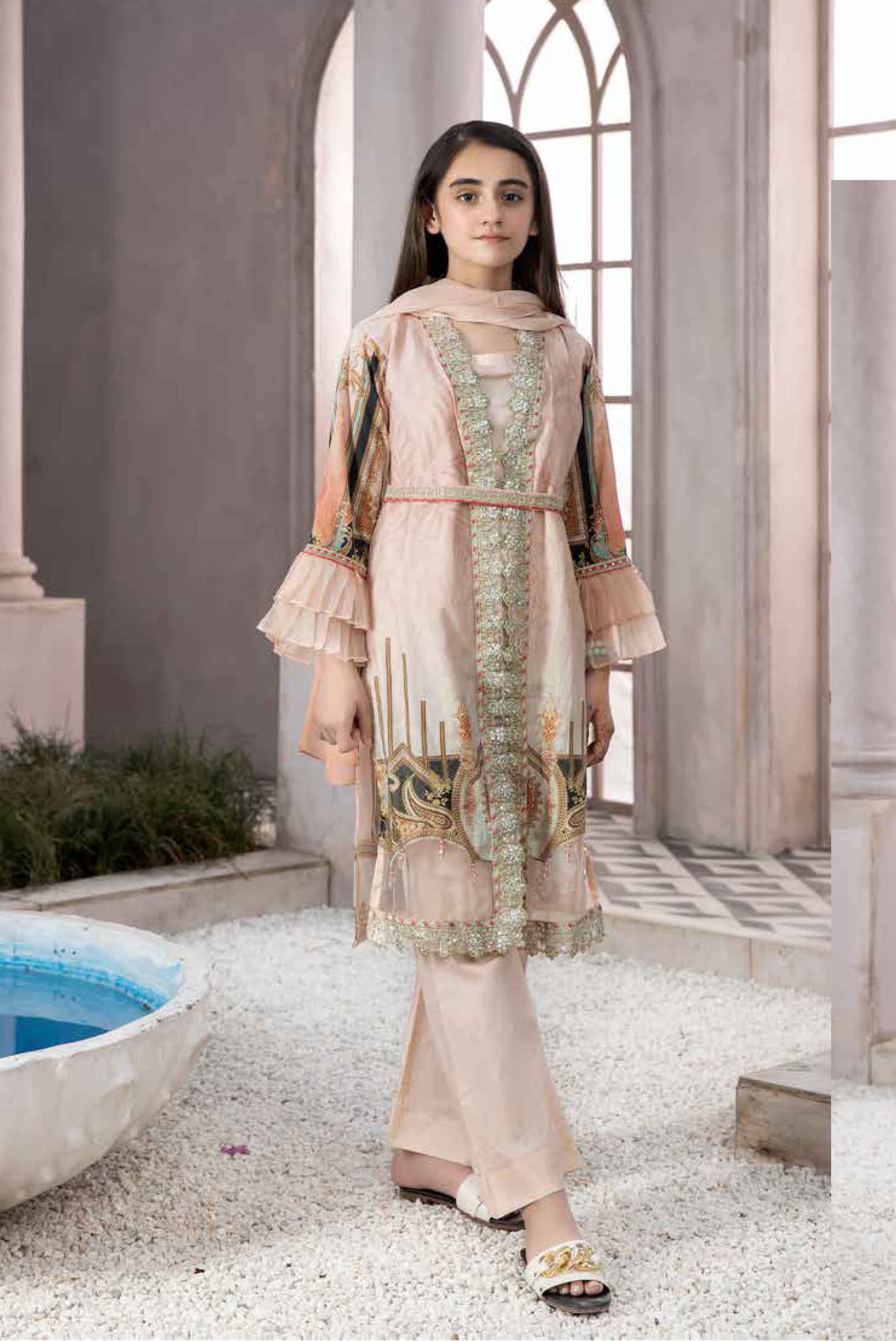 Simrans Mother & Daughter Girls Eid Outfit AL397K DesiP 