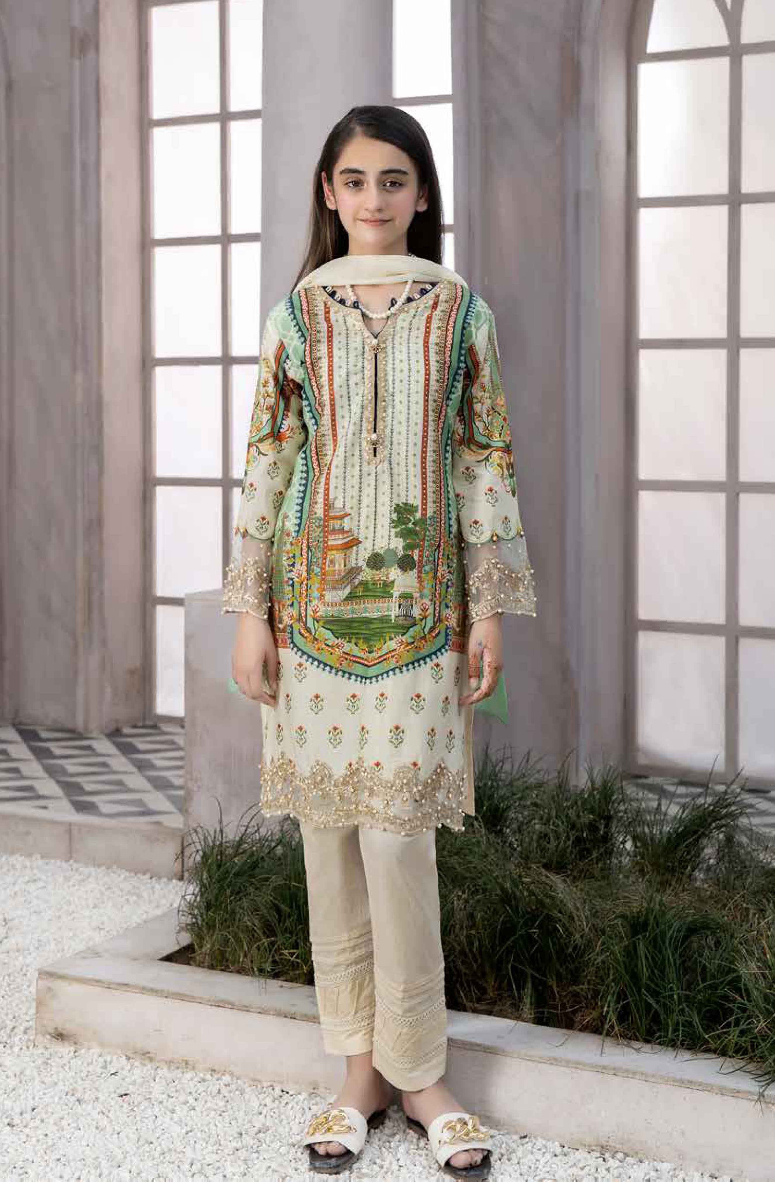 girls lawn suit