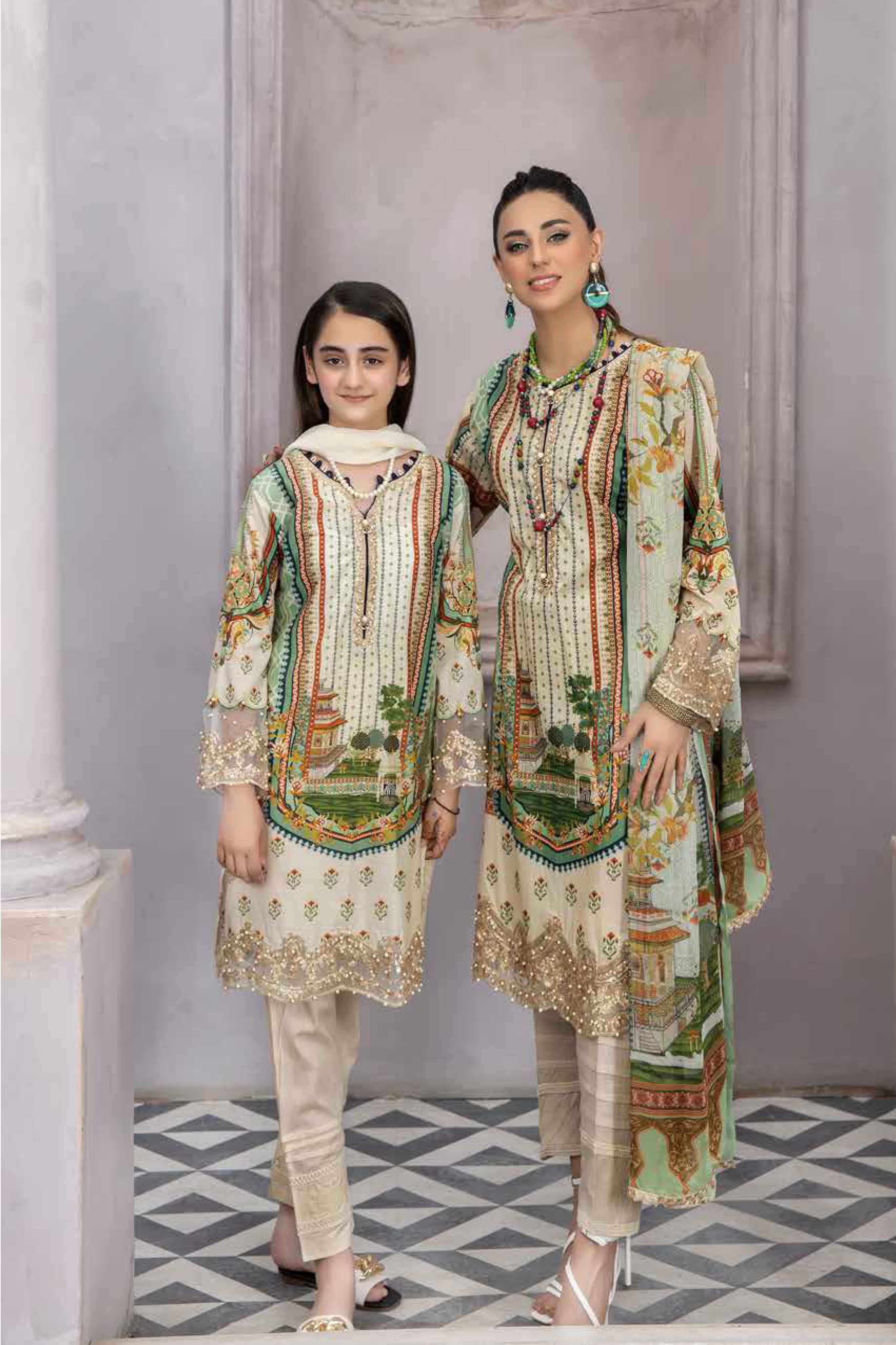 Simrans Mother & Daughter Girls Eid Outfit AL399K