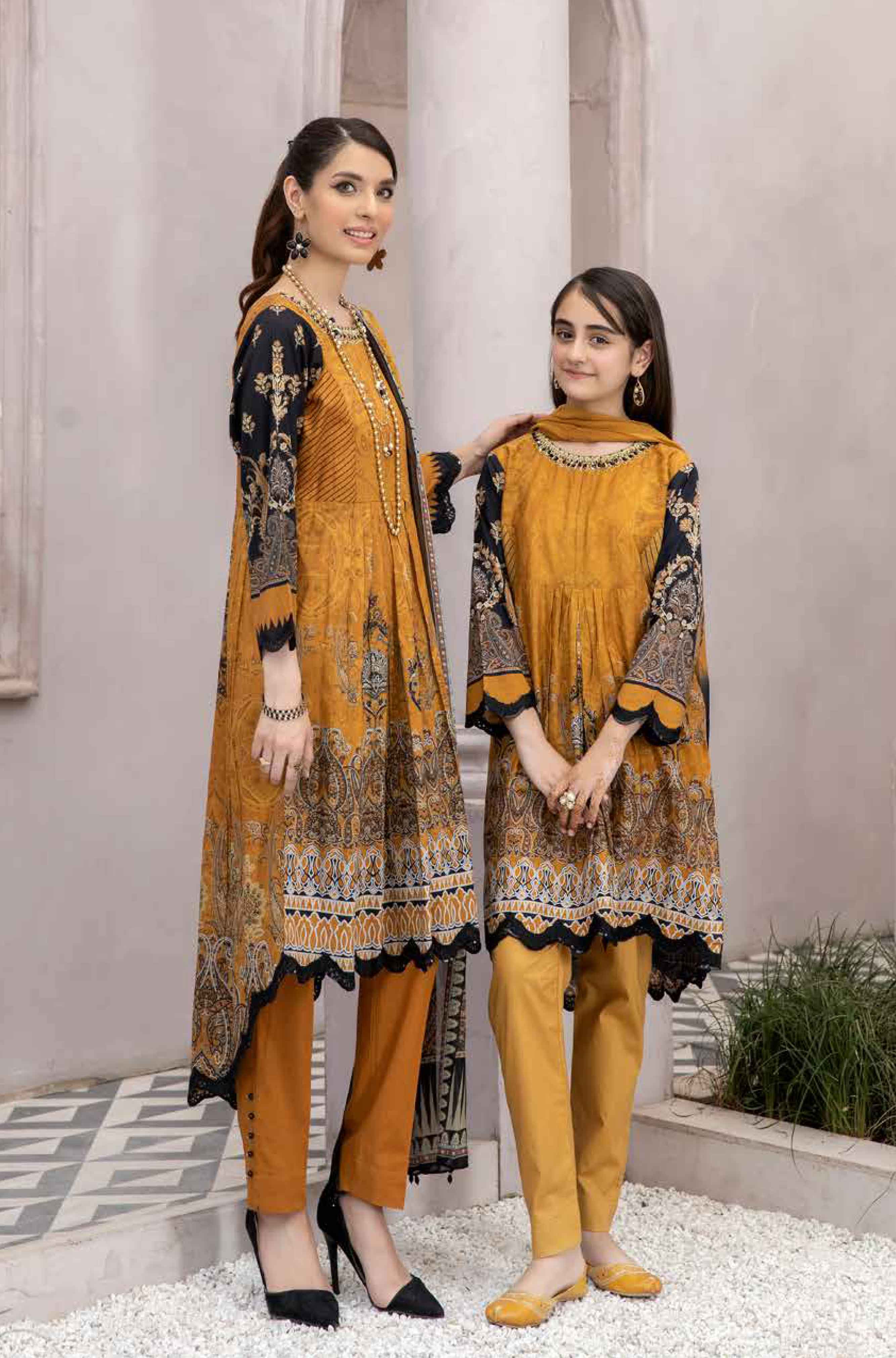 Simrans Mother & Daughter Girls Frock Outfit AL395K