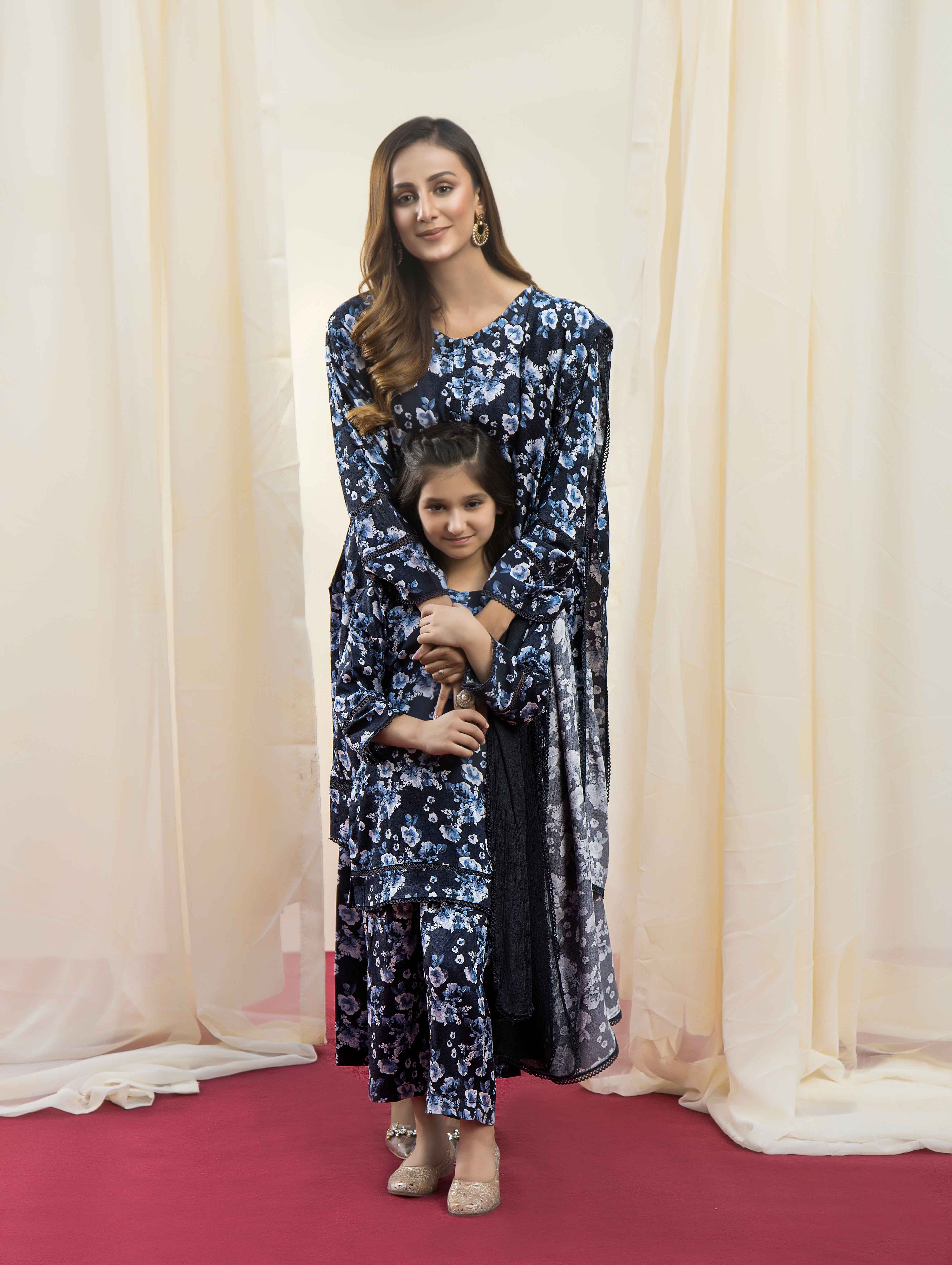 Simrans Mummy & Me Co-ord Floral suit CT13 salwar kameez DesiP 