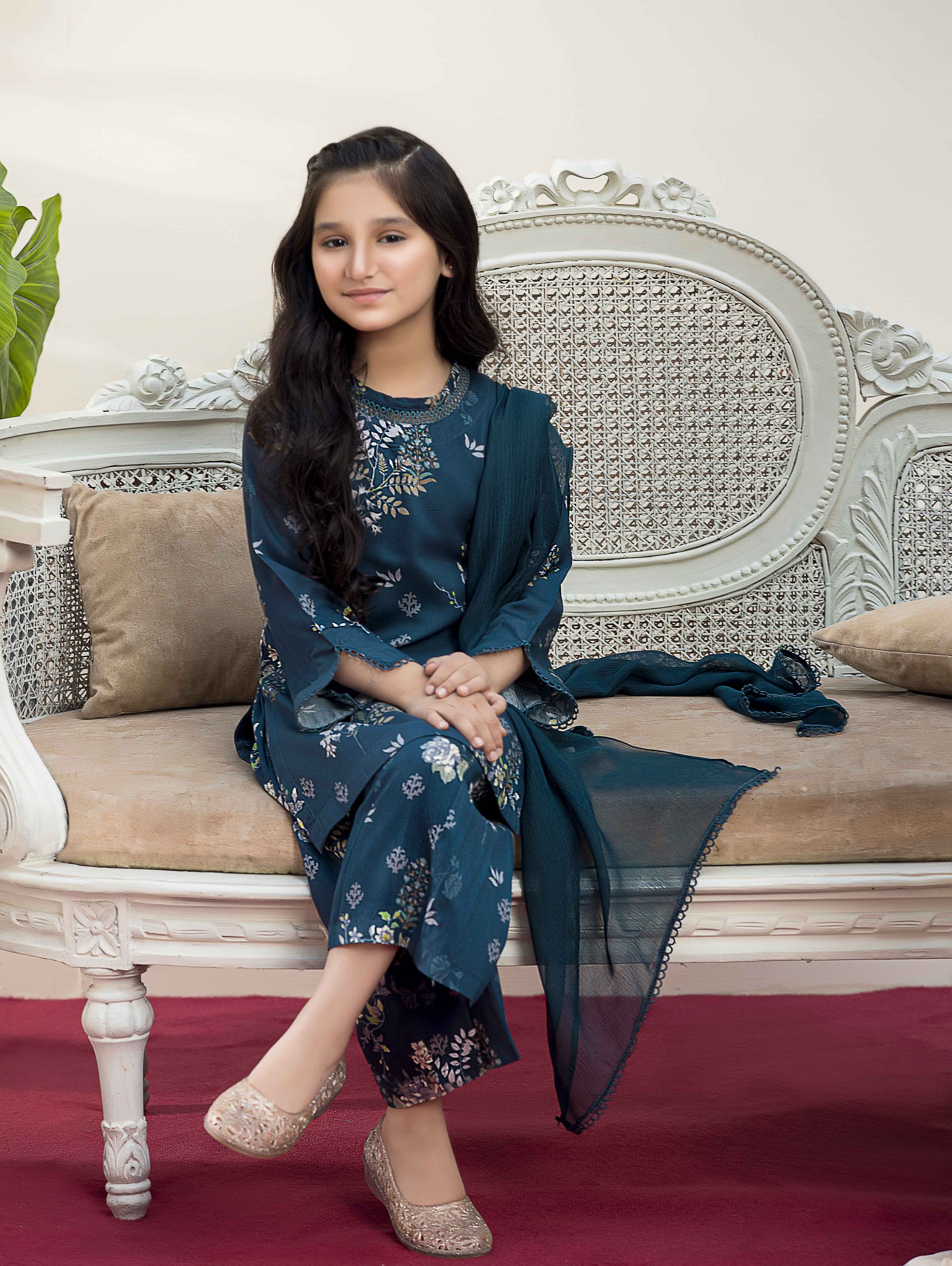 Simrans Mummy & Me Kids Co-ord Floral suit CT11 salwar kameez DesiP 