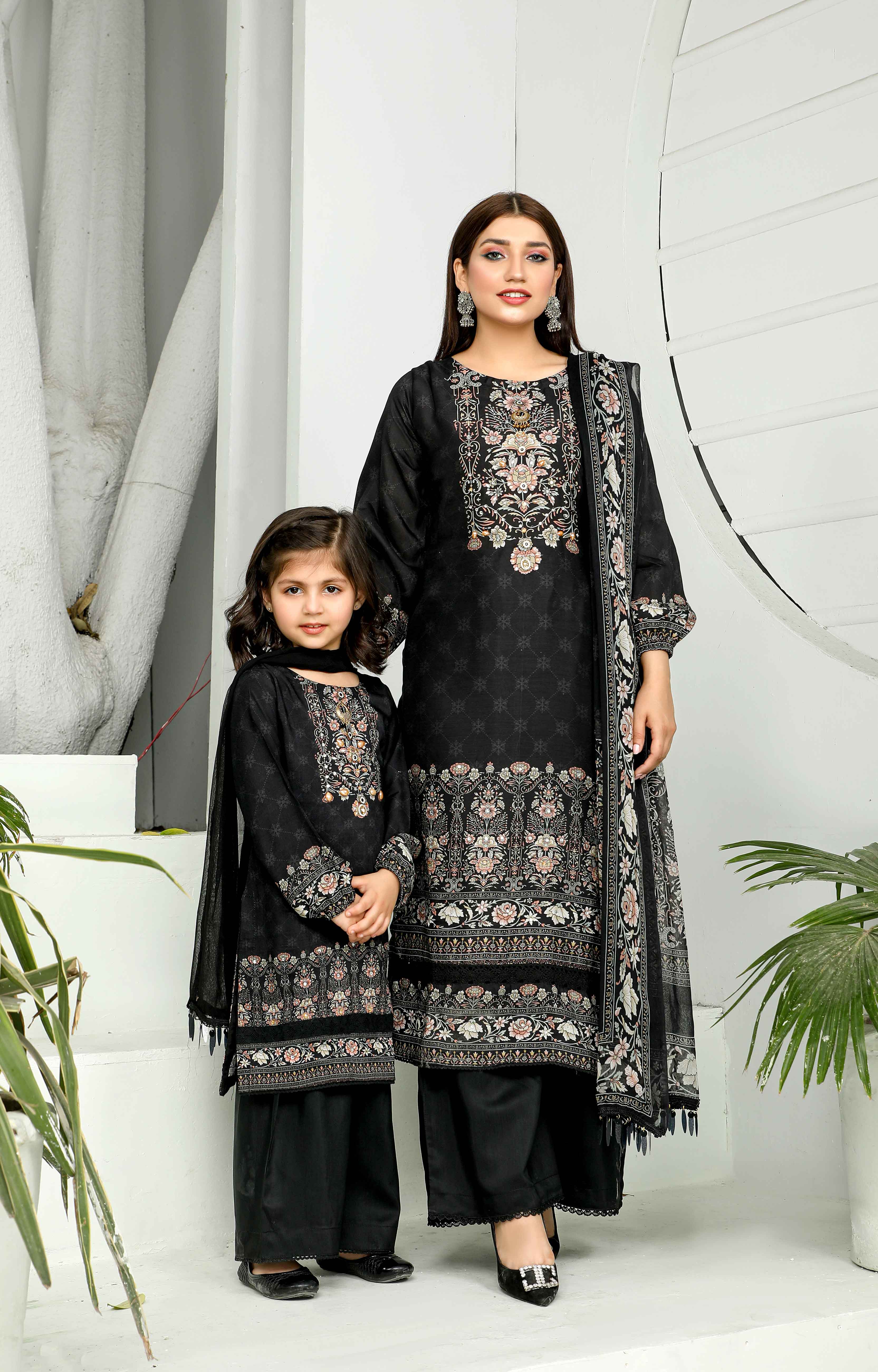 Simrans Mummy & Me Viscose Girls Suit SK05K
