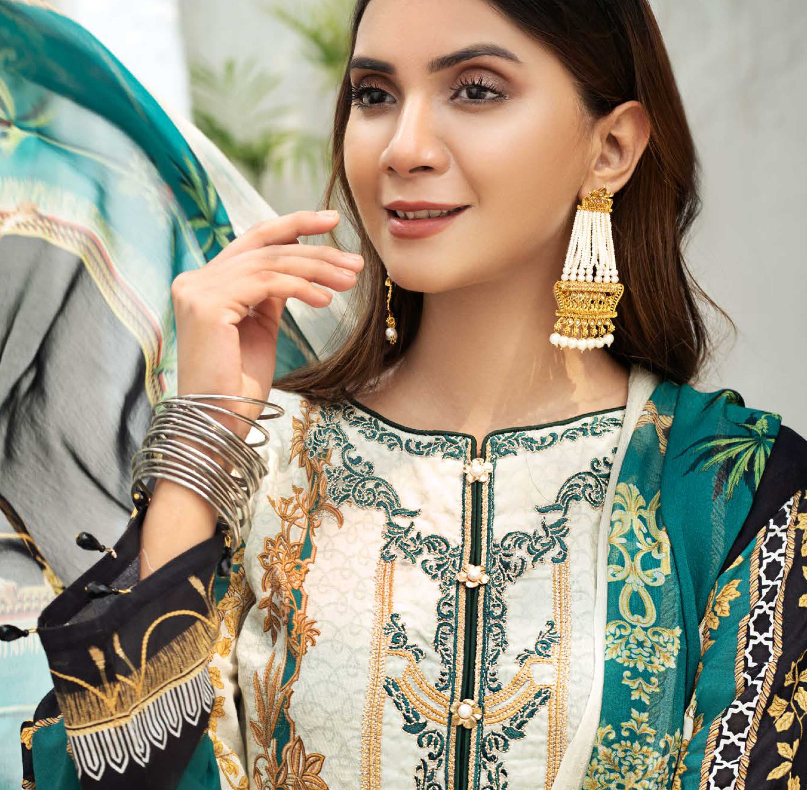 Simrans Rubab Digital Print Premium Summer Lawn Mummy & Me Outfit with Digital Print Chiffon Dupatta SKC05 - Desi Posh