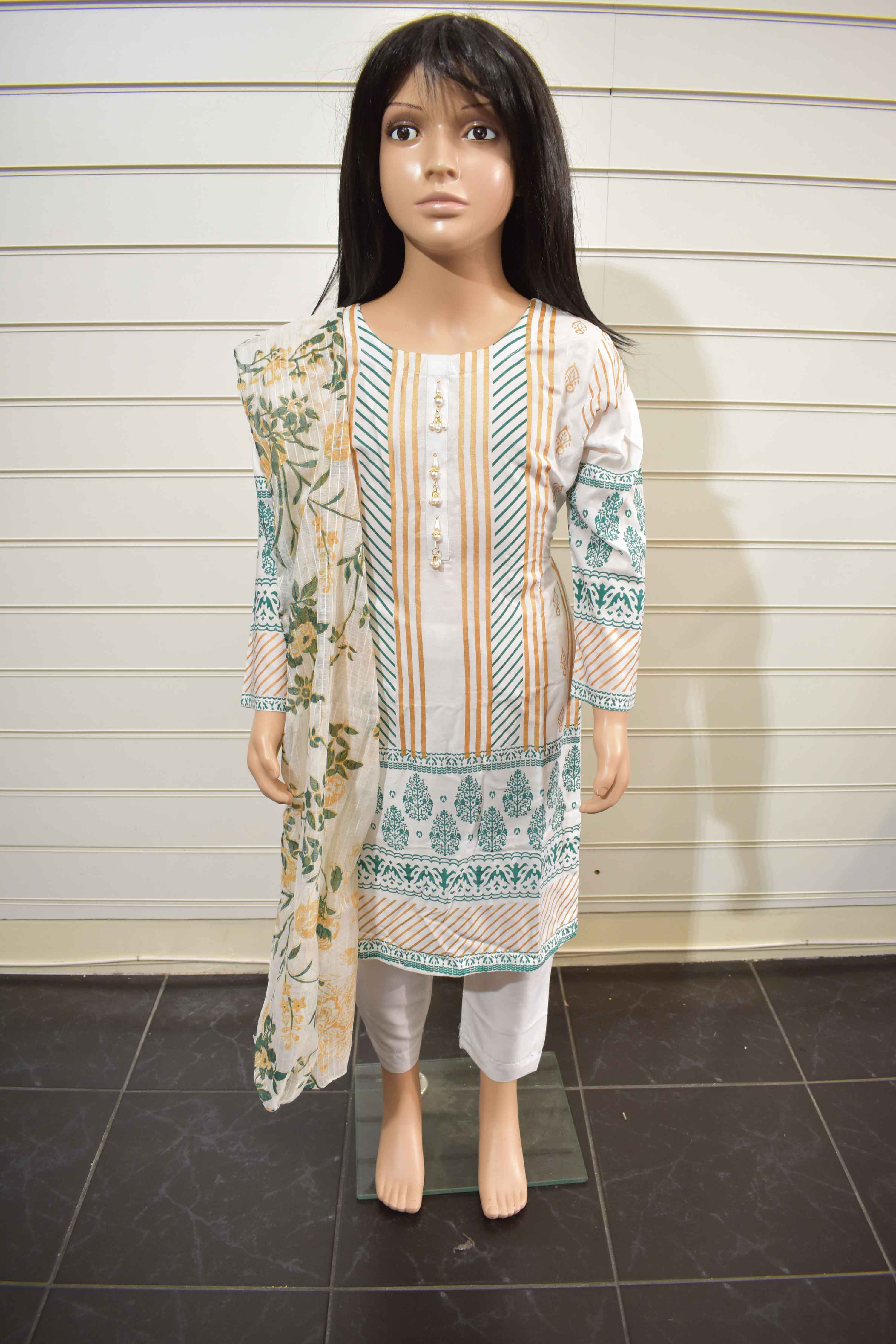 Simrans Rubab Kids Digital Print Summer Lawn Mummy & Me Outfit SKC10K